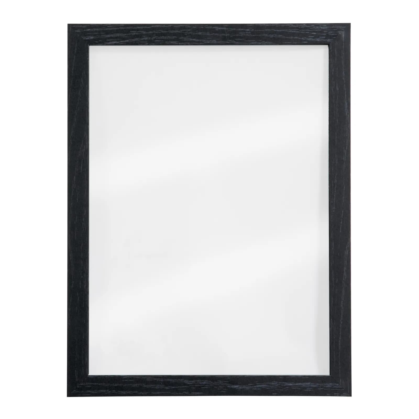 Securit® Ardoise murale "Woody" Transparent - Bois finition noir laqué - 2 Feutres-craie (Noir et Blanc) et kit de monta