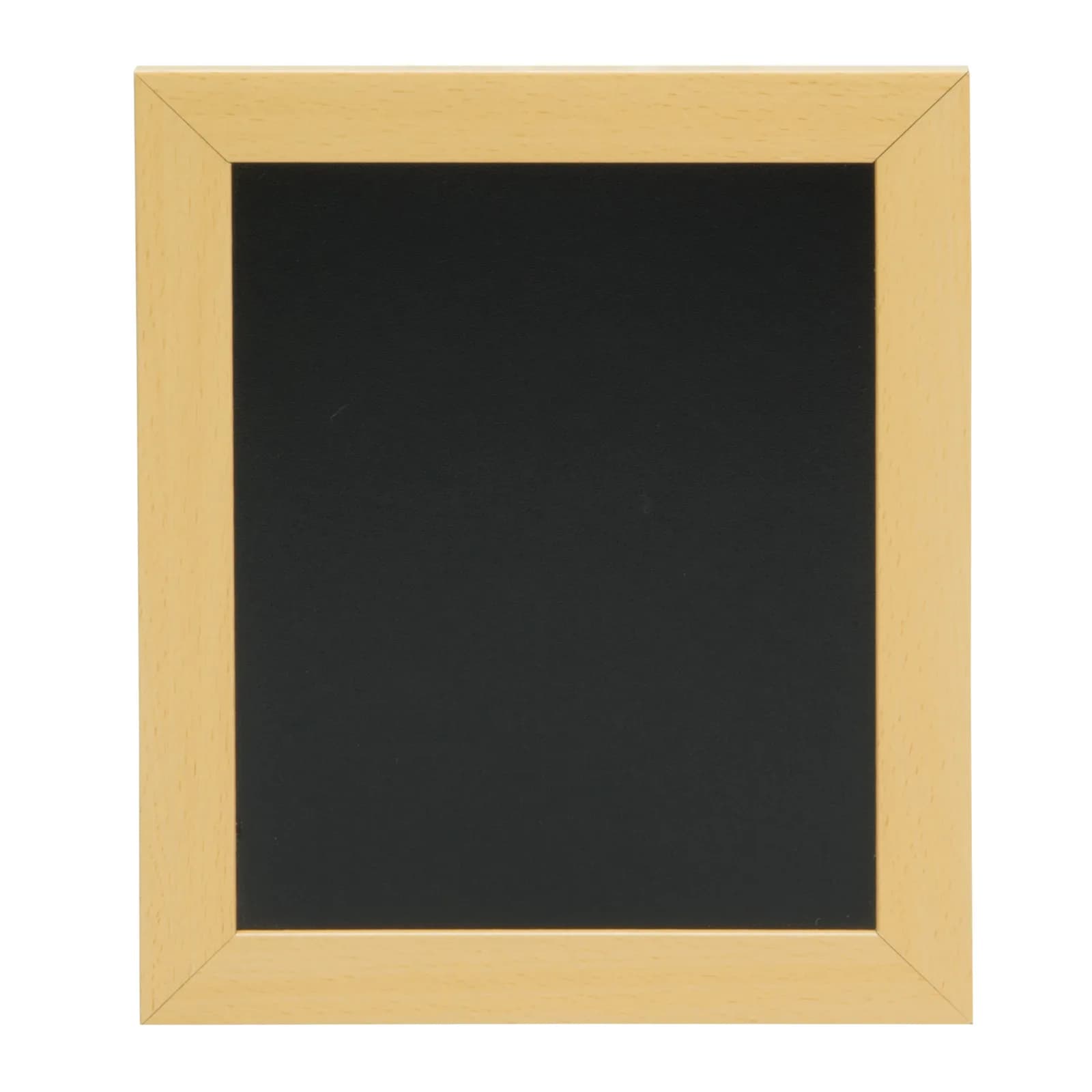 Securit® Woody Schiefertafel, Holz Teakfinish, weiße Kreidestifte + Montageset – 20×24 cm