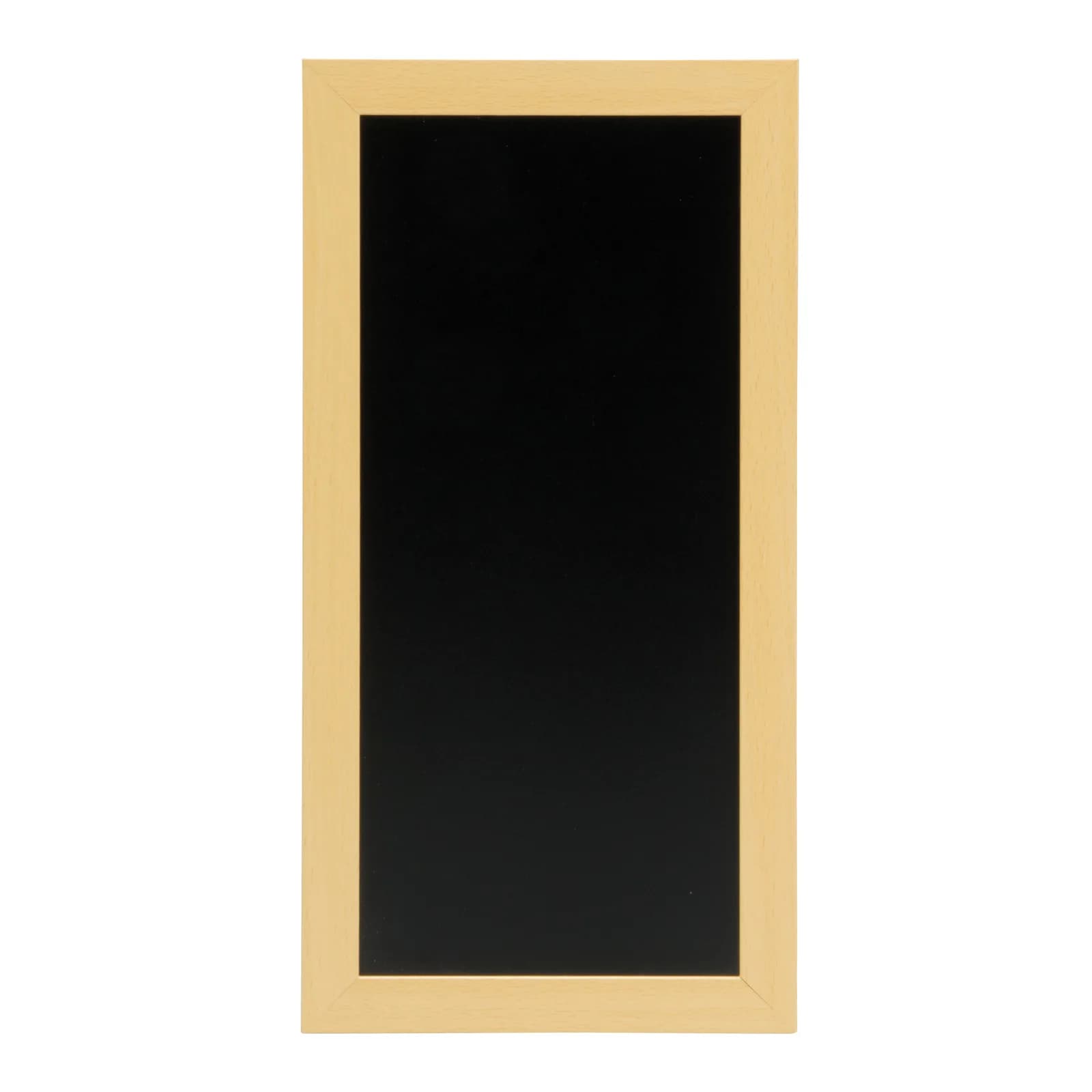 Securit® Woody Schiefertafel, Holz Teakfinish, weiße Kreidestifte + Montageset – 20×40 cm