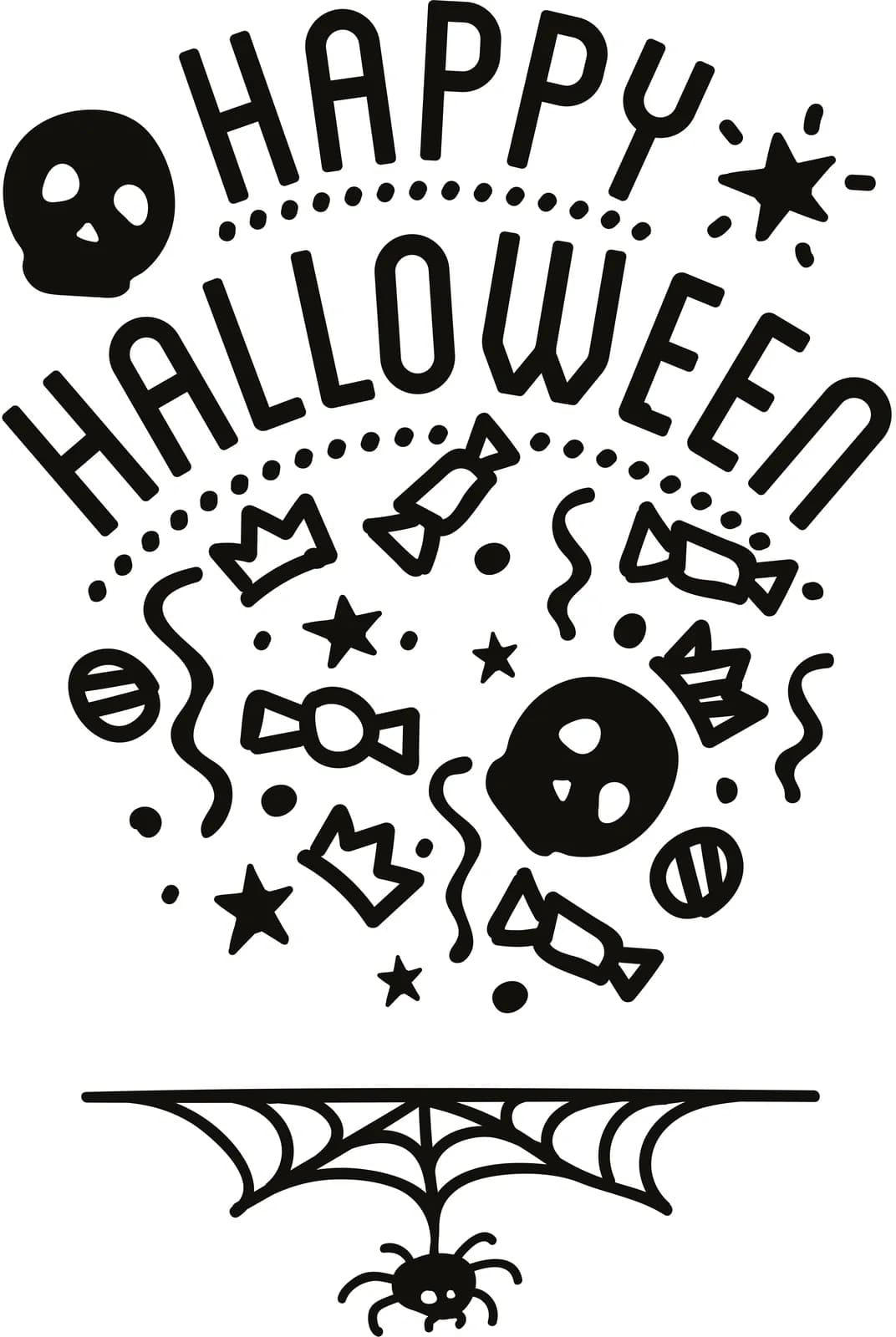 Securit® halloween-raamsjablonenset (A2, set van 3) — krijtstift inbegrepen