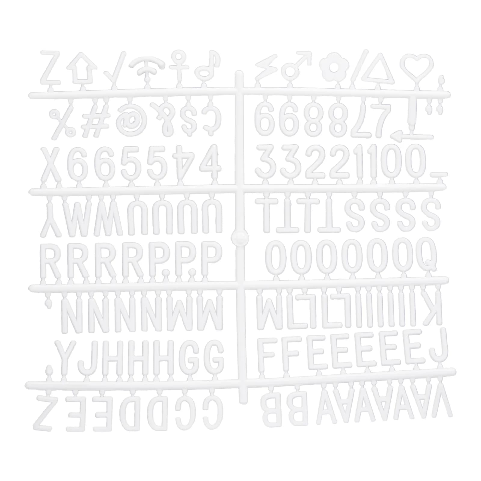 Securit® Buchstaben-Set 360 Stück (Ziffern, Symbole, Buchstaben)
