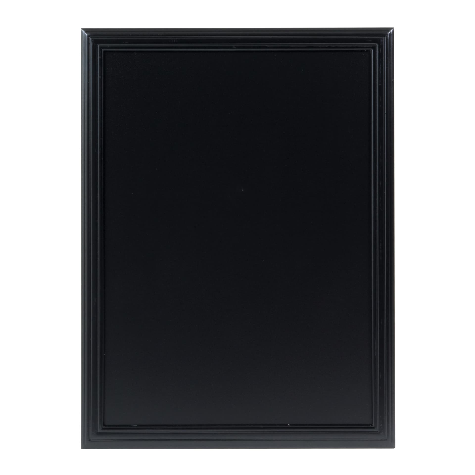 Securit® Ardósia madeira universal - acabamento preto lacado - kit de fixação incluído - 60x80cm