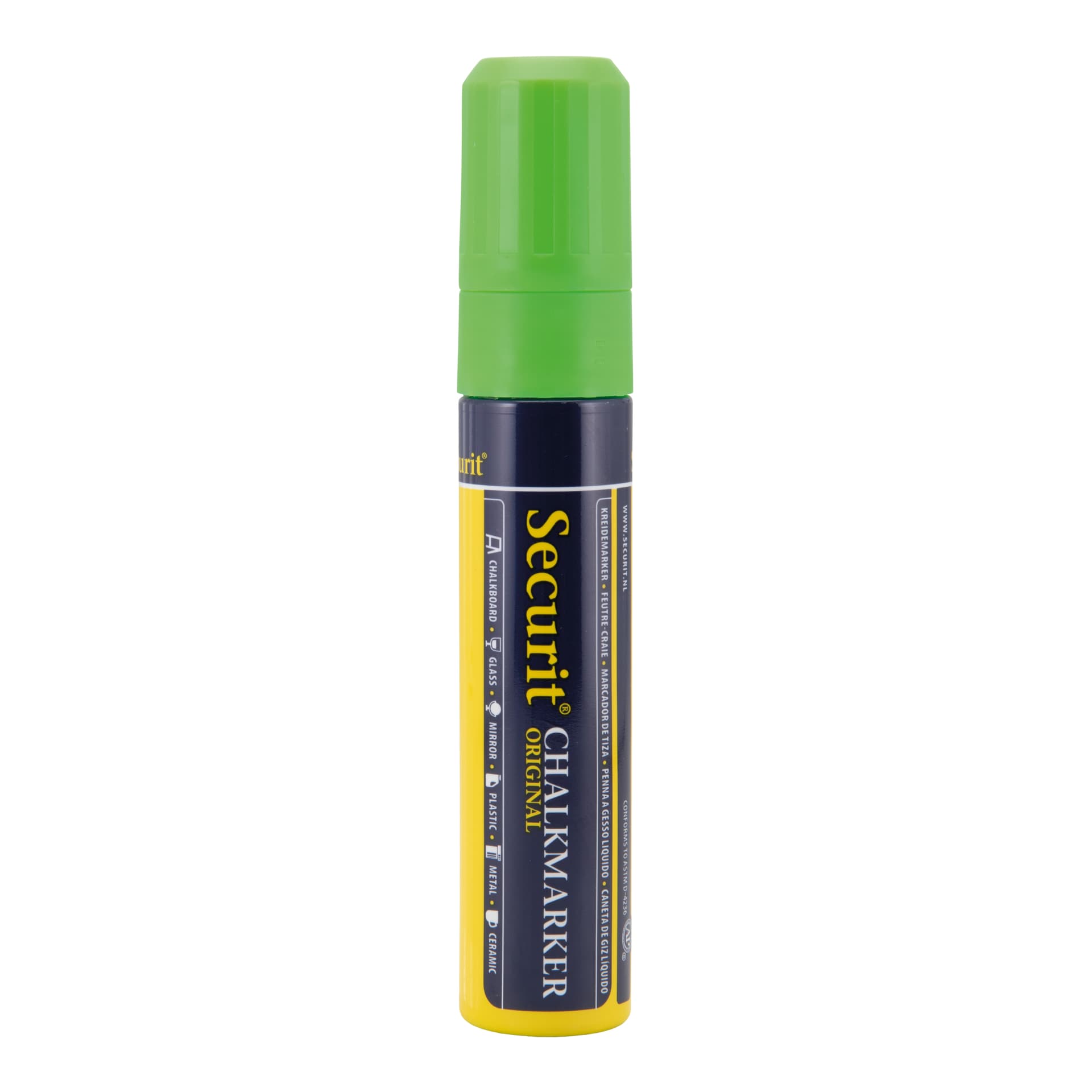 Securit® Pennarello gessetto a inchiostro liquido verde - large 7-15 mm