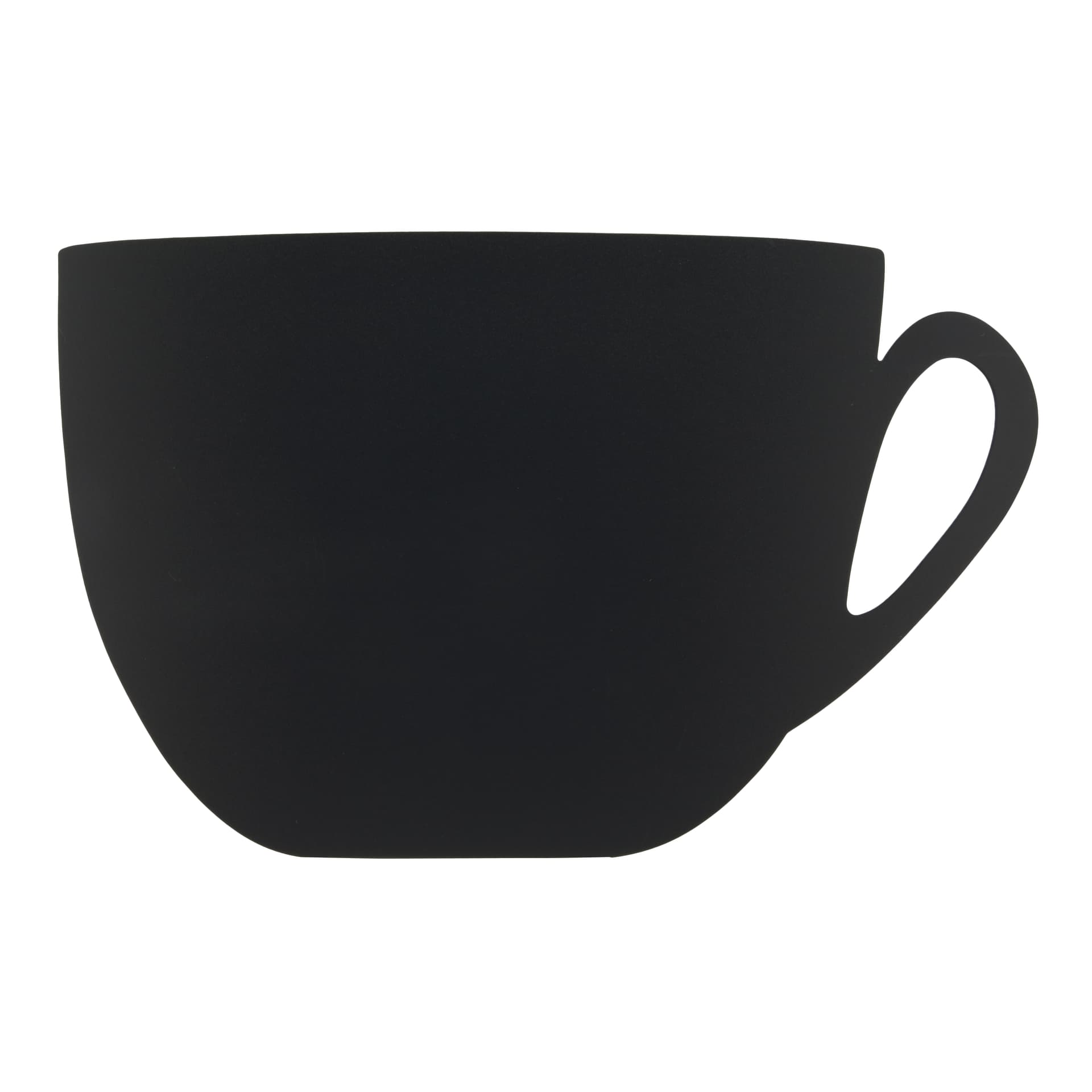 Securit® Ardoise murale - Silhouette Tasse - Feutre-craie et kit velcro pour accrochage mural inclus - Fin de série
