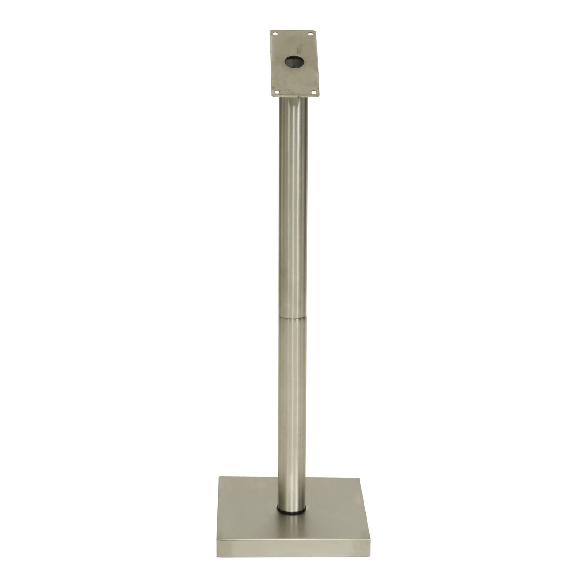 Securit® Conjunto pé + base quadrada para suporte LED - aço inoxidável, 85 cm