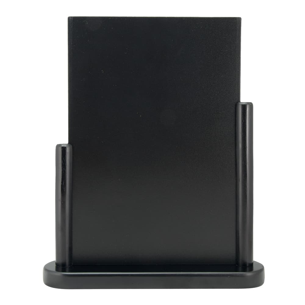 Securit® Ardoise de table "Elegant" A4 - Bois finition noir laqué