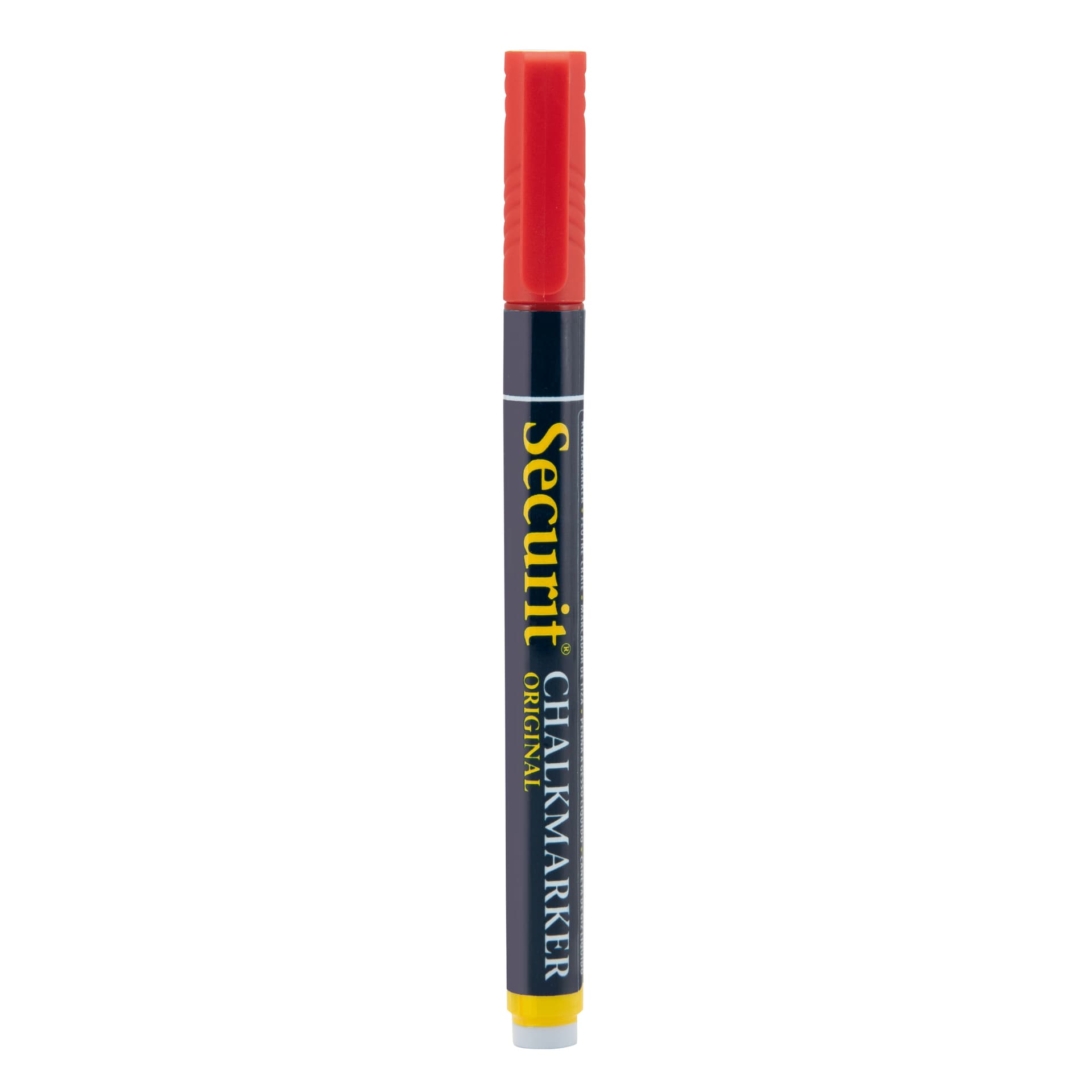 Securit® Pennarello a gesso liquido - Punta 1-2 mm, rosso