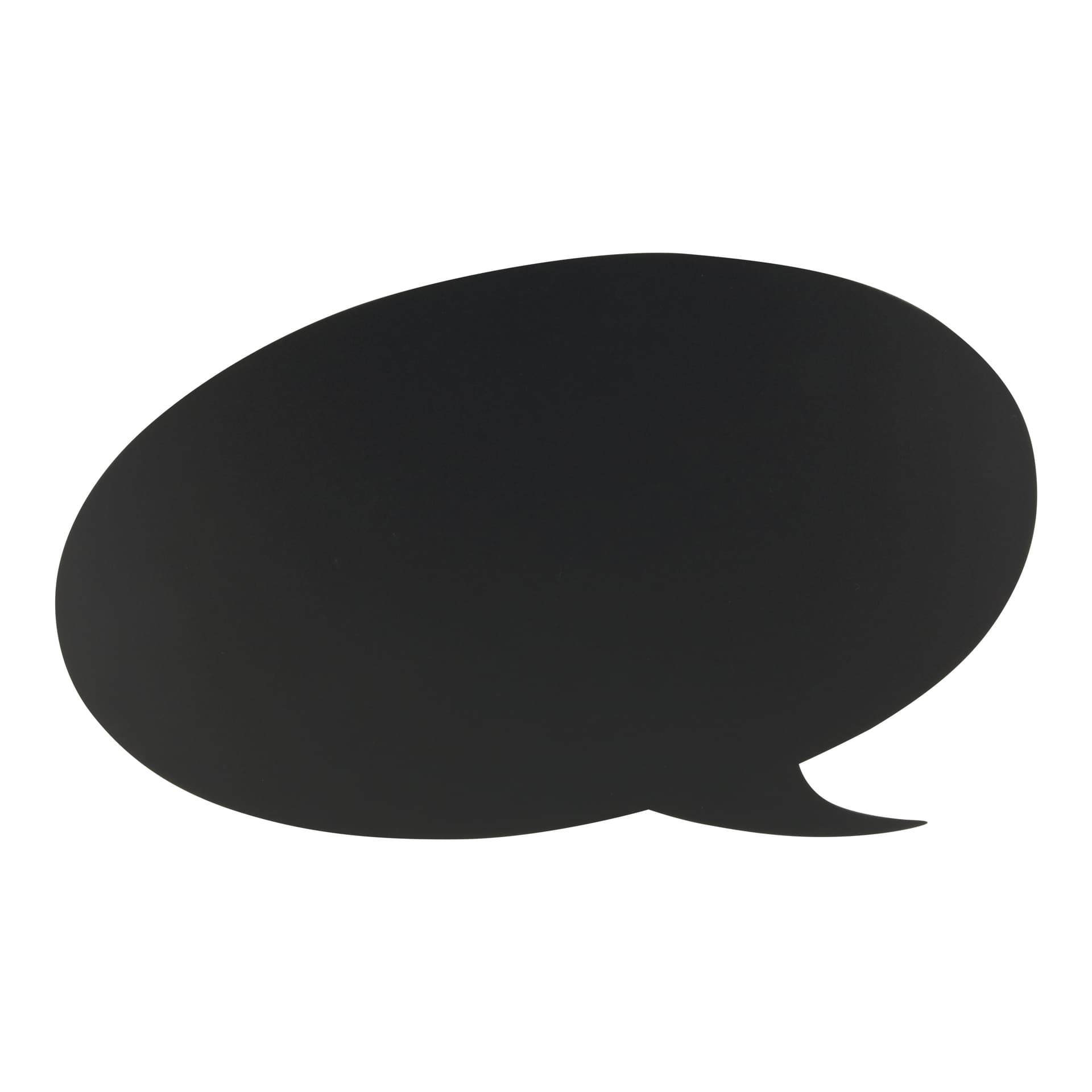 Securit® Ardoise murale - Silhouette Bulle message - Feutre-craie et kit velcro pour accrochage mural inclus
