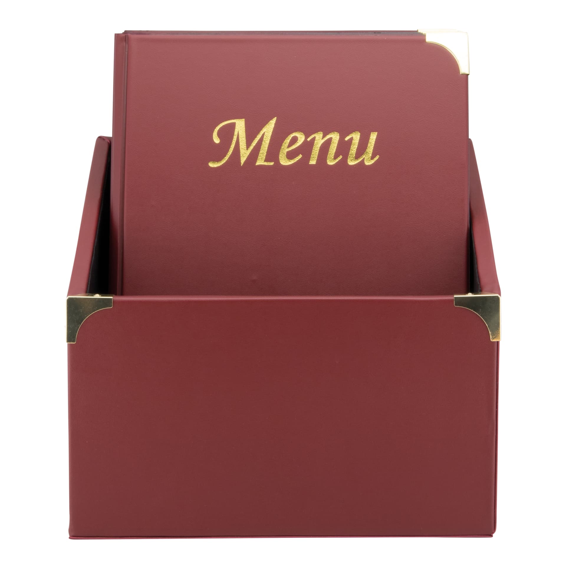 Securit® Box carte menu Entry Level Bordeaux - 10 carte con 8 viste ciascuna