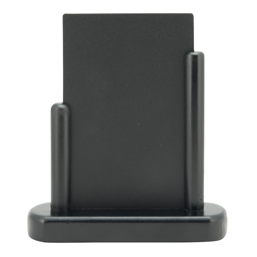 Securit® Ardoise de table "Elegant" A6 - Bois finition noir laqué
