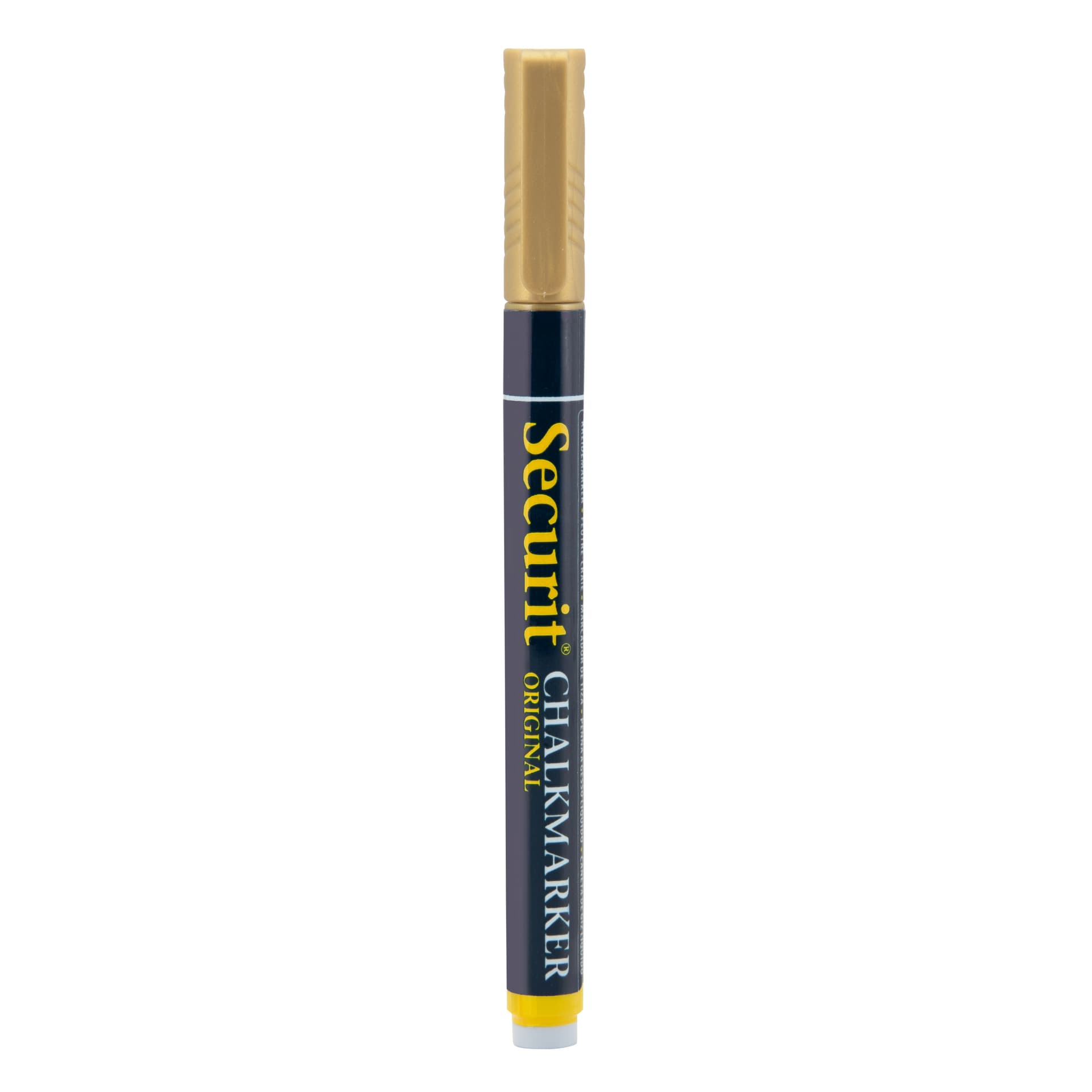 Securit® Pennarello a gesso liquido - Punta 1-2 mm, oro
