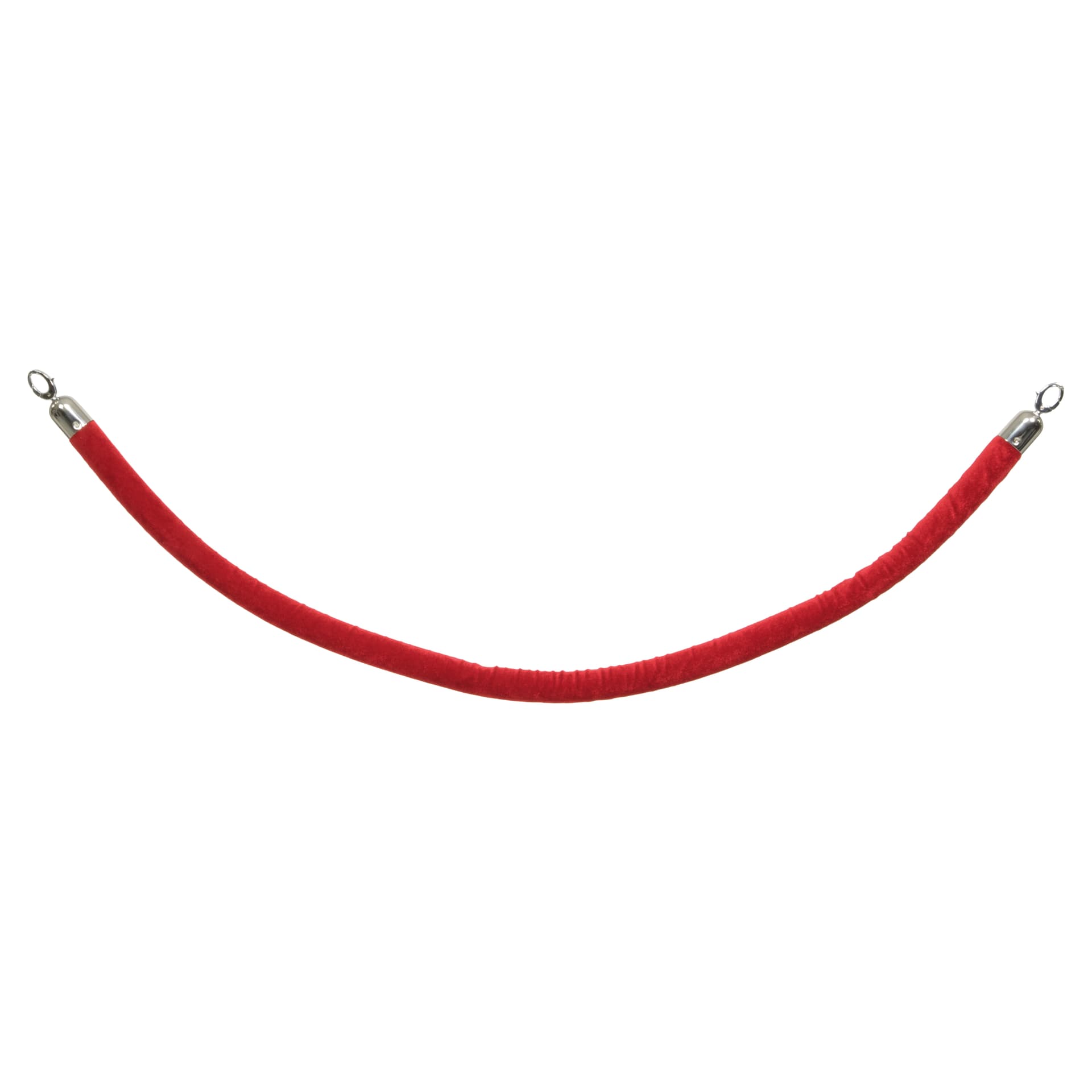 Securit® Corda velluto per palo classico - Terminali cromati - 150 cm