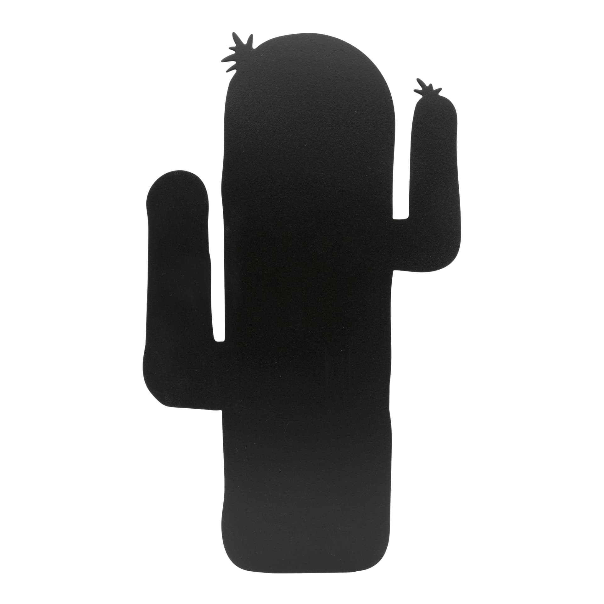 Securit® Ardoise murale - Silhouette Cactus - Feutre-craie et kit velcro pour accrochage mural inclus - Fin de série