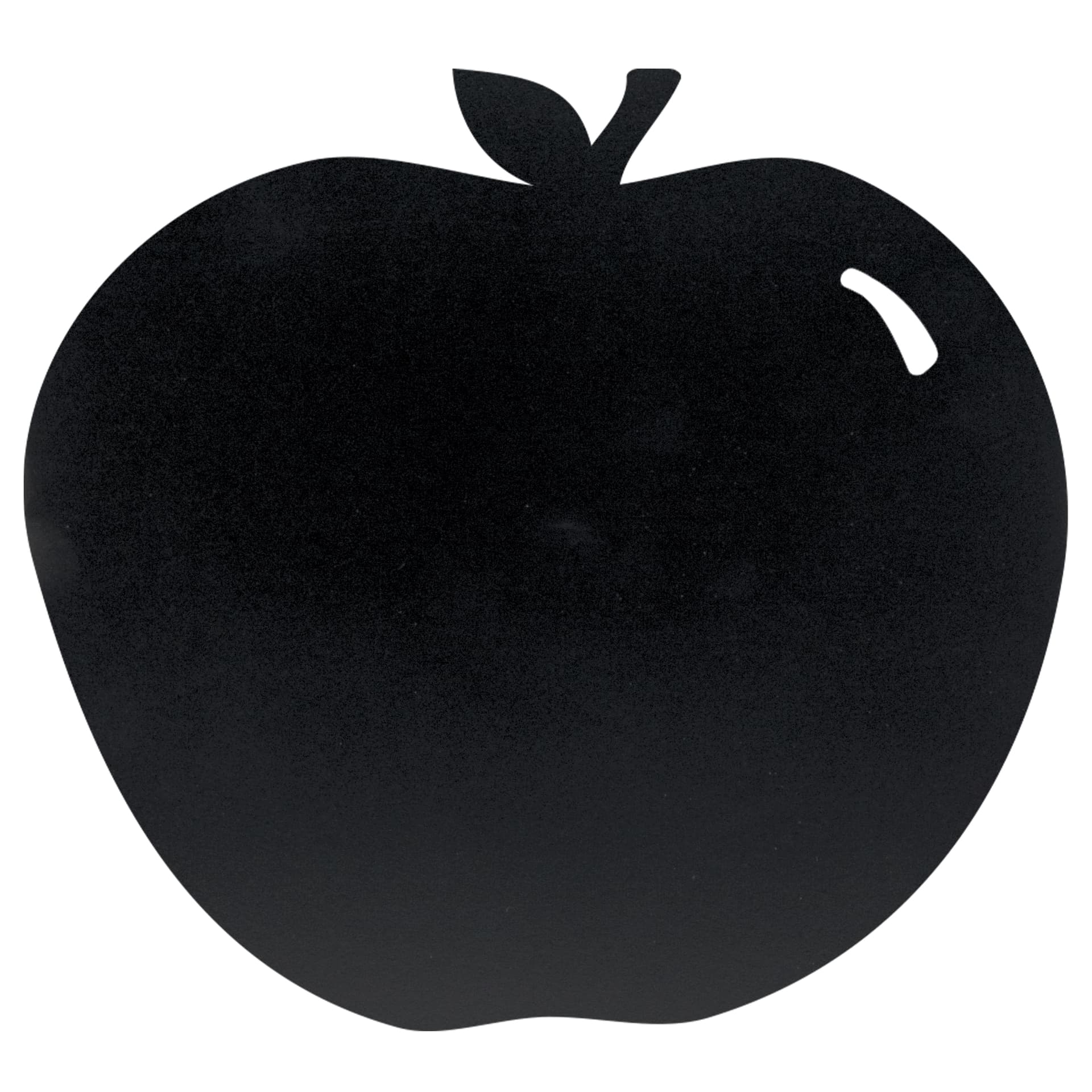 Securit® Ardoise murale - Silhouette Pomme - Feutre-craie et kit velcro pour accrochage mural inclus - Fin de série
