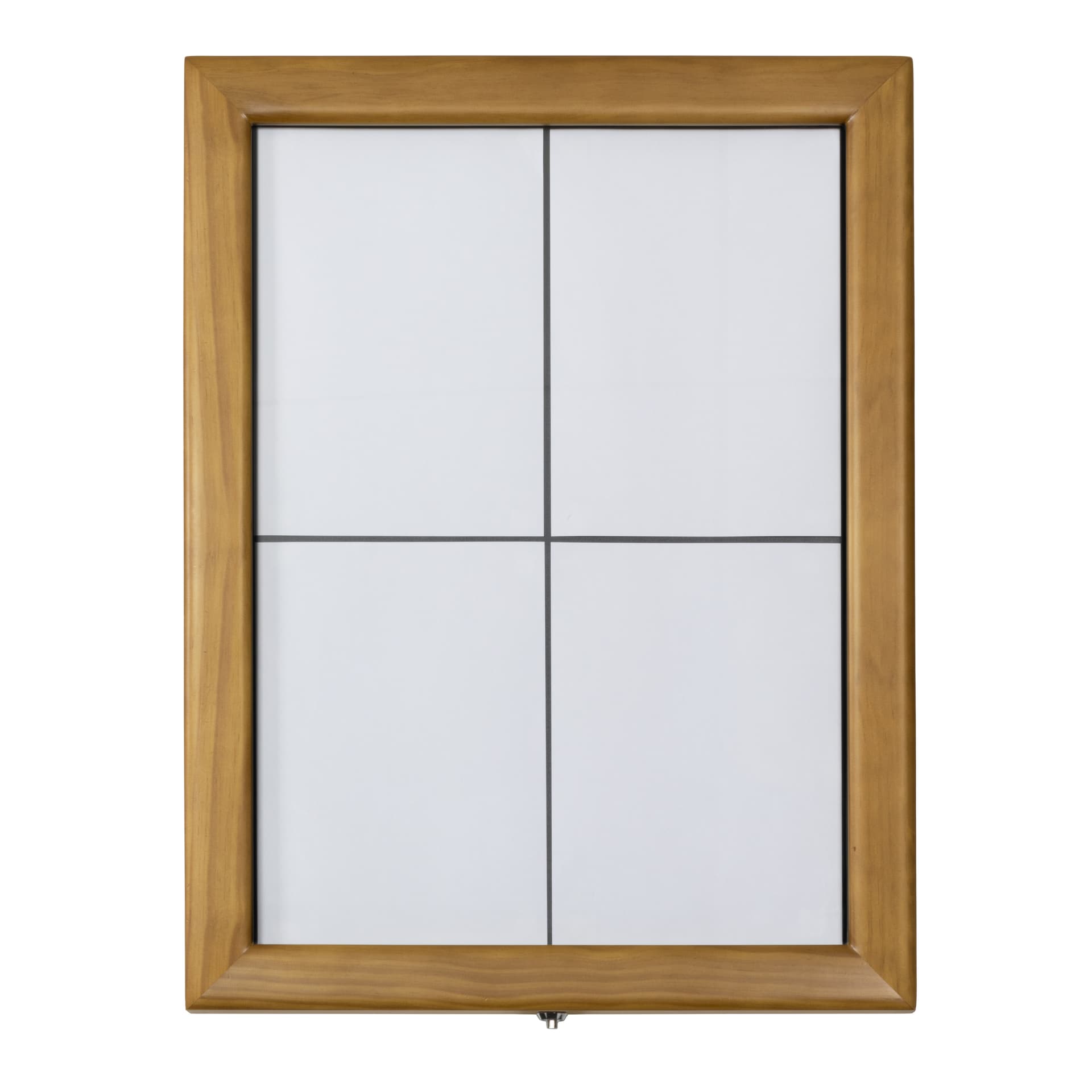 Securit® Présentoir porte-menu LED A4 "Classic" - Teck - 4 vues