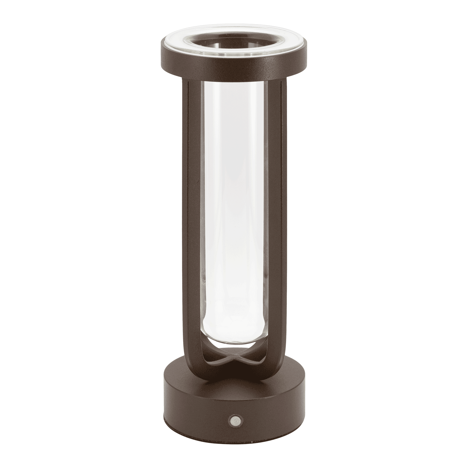 Securit® Lampe de table LED sans fil "Florence" en forme de vase - Marron - Intérieur/Extérieur - Câble magnétique inclu
