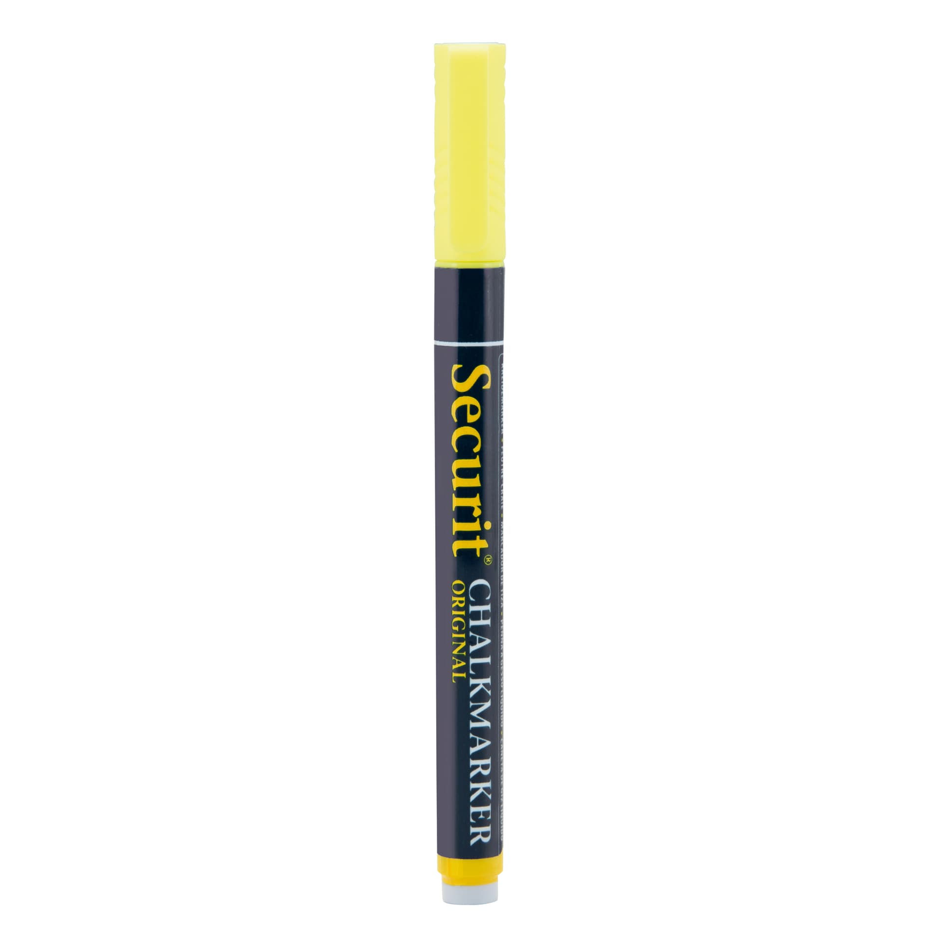 Securit® Pennarello a gesso liquido - Punta 1-2 mm, giallo