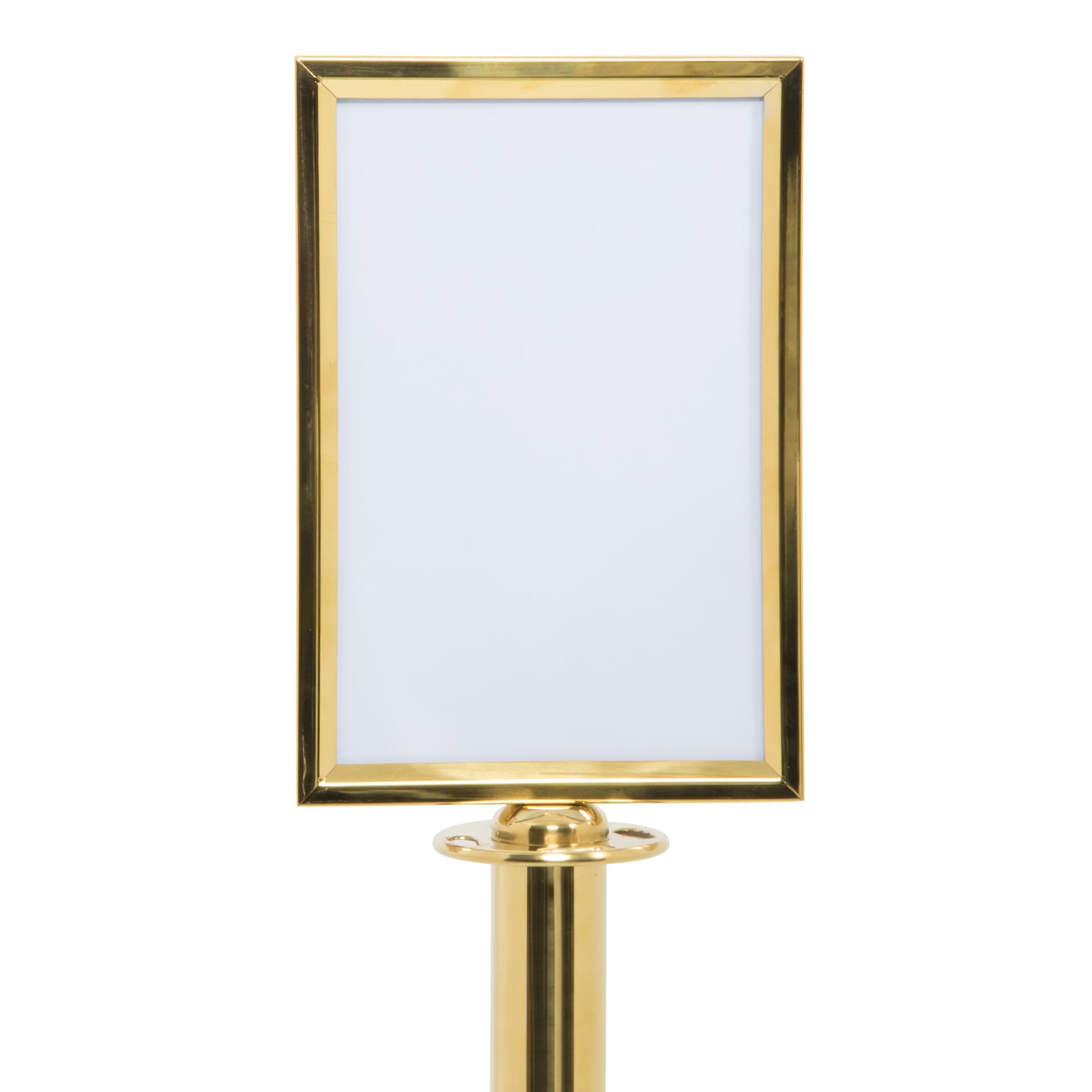 Securit® Portafoto per palo classico - A4 - dorato (accessori di fissaggio inclusi)