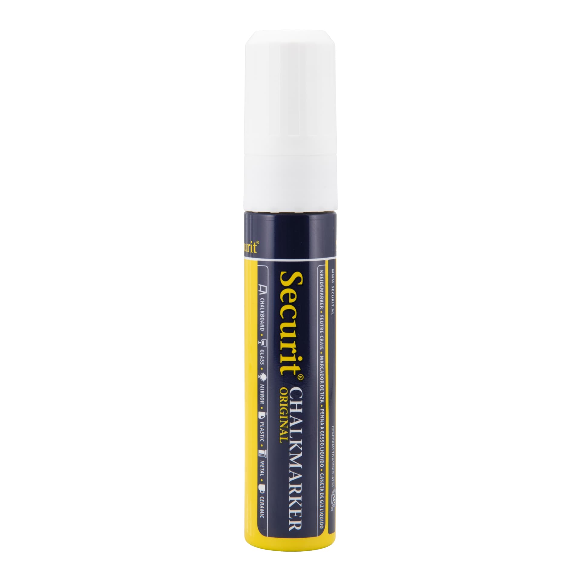 Securit® Pennarello gessetto a inchiostro liquido bianco - large 7-15 mm