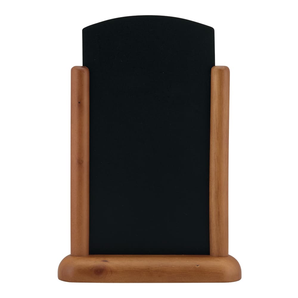 Securit® Ardoise de table "Top" - Bois finition marron foncé laquée
