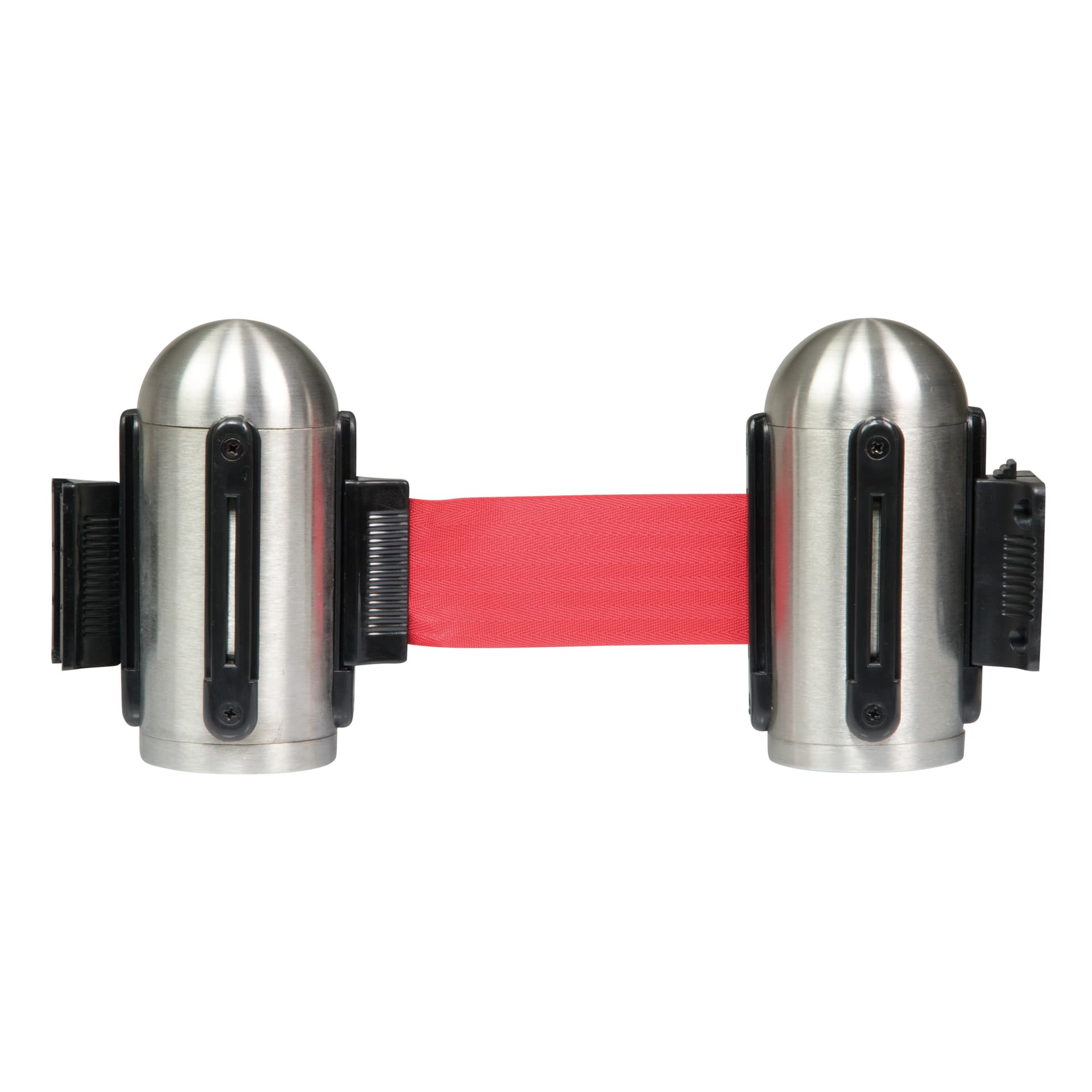 Securit® Accroche murale pour Bande nylon Rétractable Rouge 205cm - Kit de fixation inclus