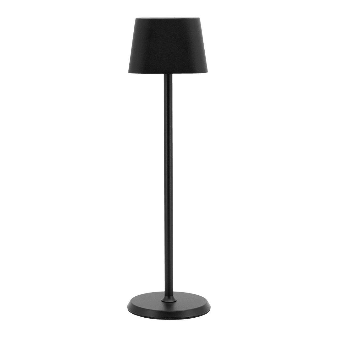 Securit® Lampe de table LED sans fil "Georgina" - Noir - Intérieur/Extérieur - Câble magnétique inclus