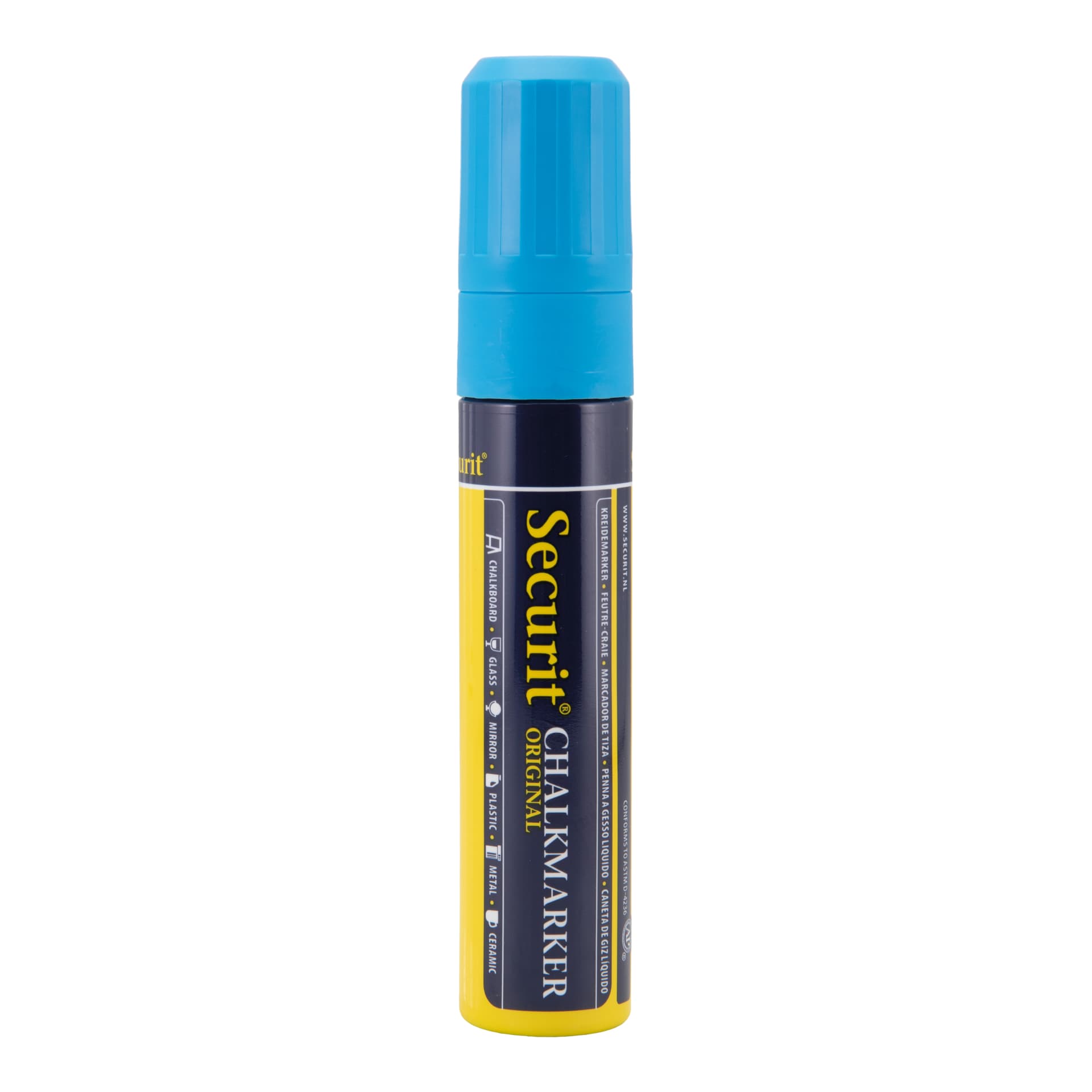Securit® Pennarello gessetto a inchiostro liquido blu - large 7-15 mm