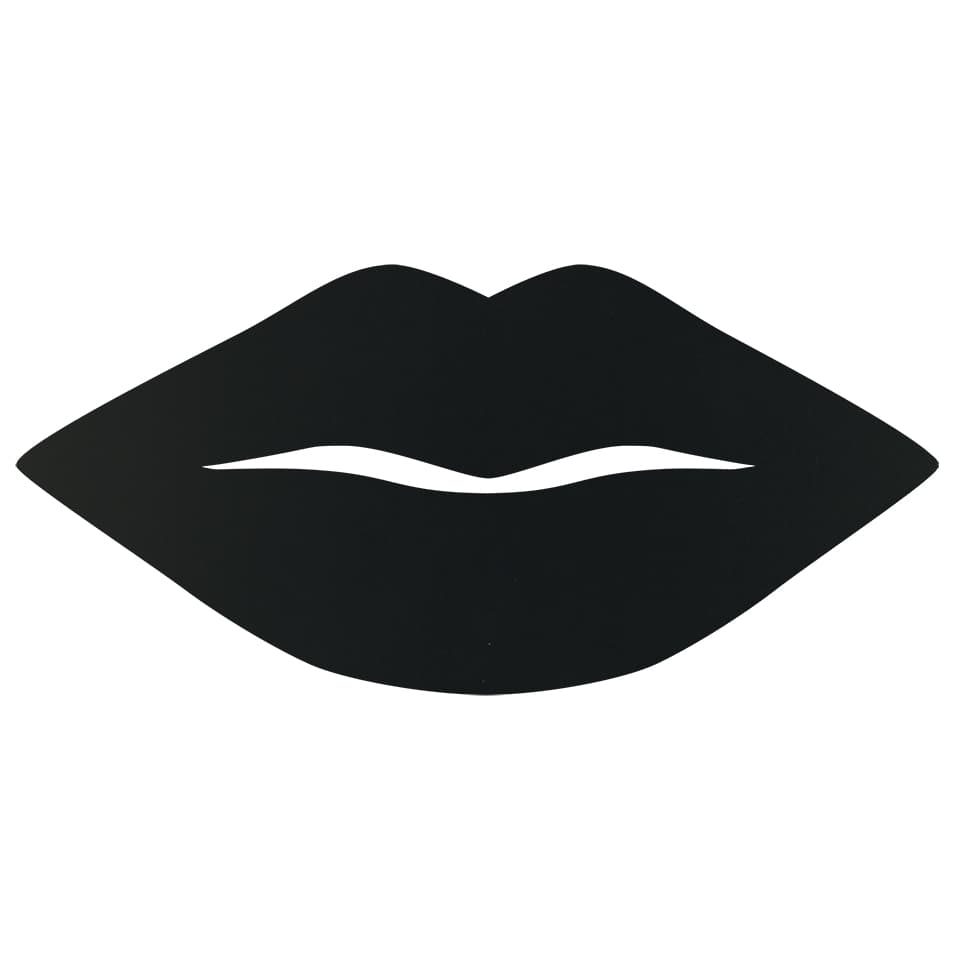 Securit® Ardoise murale - Silhouette Kiss - Feutre-craie et fixation inclus - Fin de série