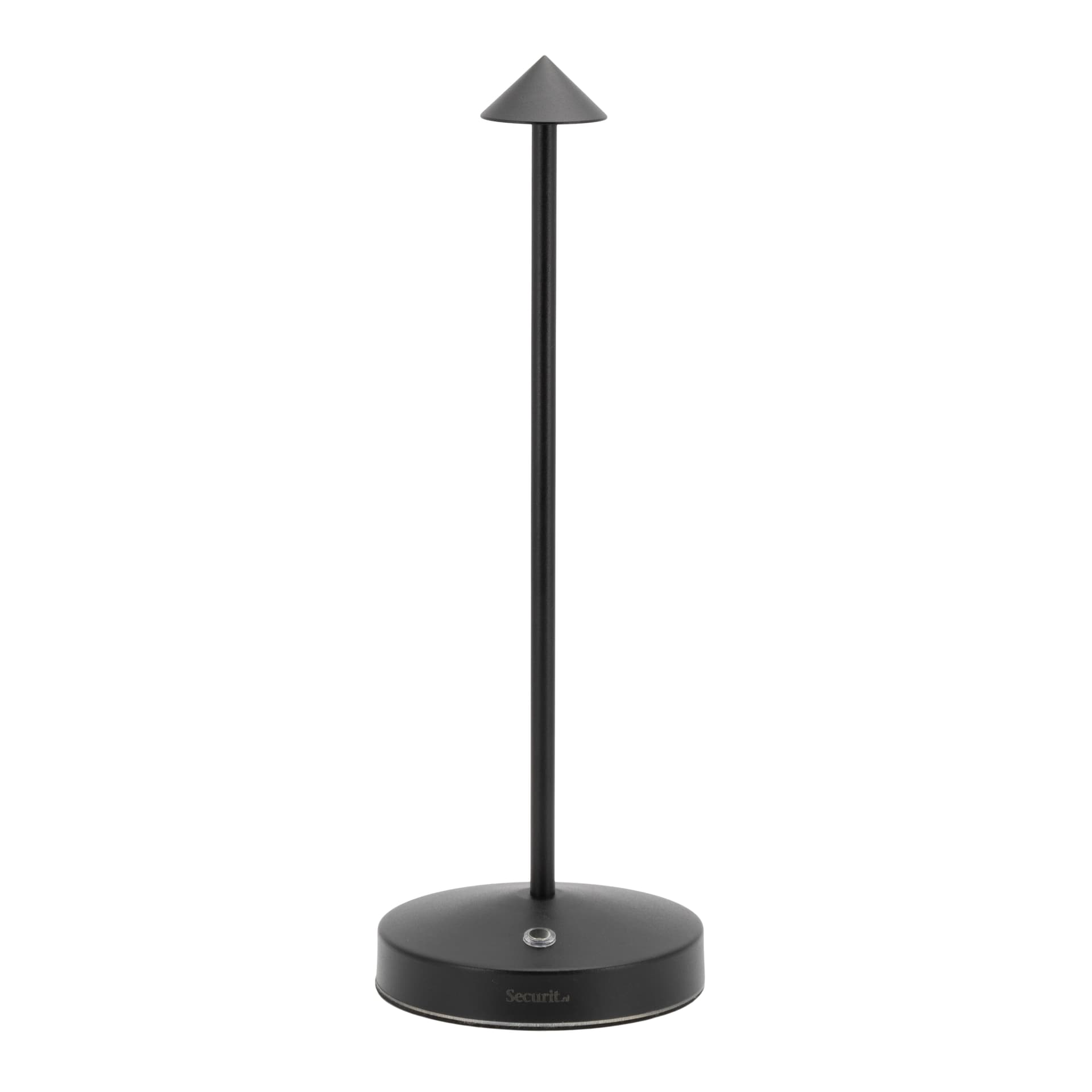Securit® Lampe de table LED sans fil "Angelina" - Noir - Intérieur/Extérieur - Câble magnétique inclus