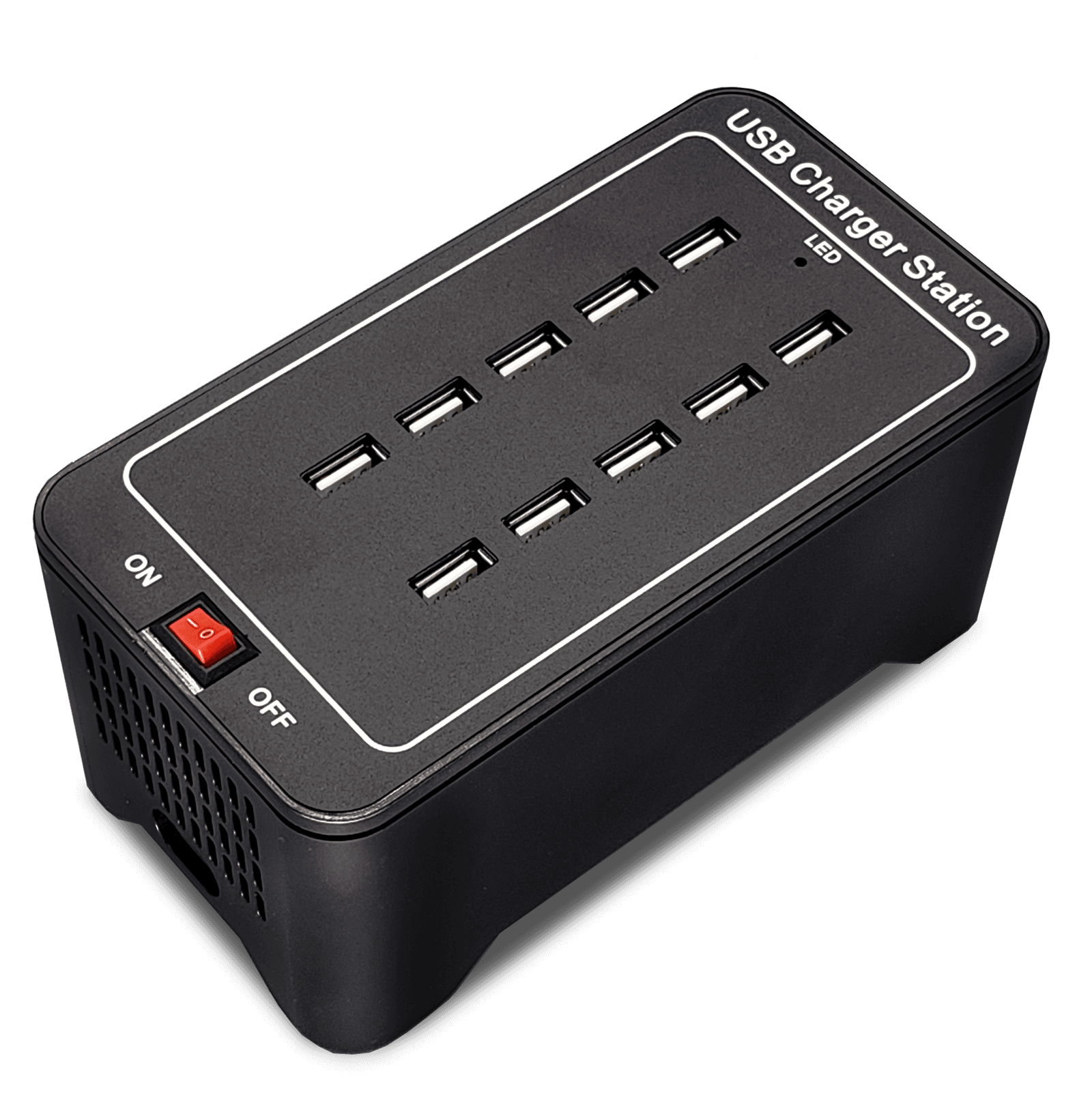 Securit® Multi-chargeur - Charge simultanément 10 appareils via USB - Prise AC standard incluse