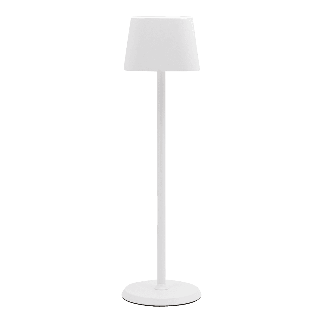 Securit® Lampe de table LED sans fil "Georgina" - Blanc - Intérieur/Extérieur - Câble magnétique inclus