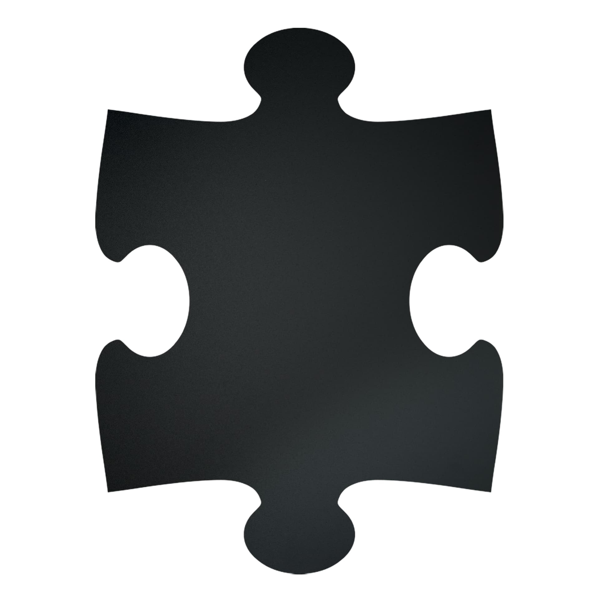 Securit® Lot de 6 Ardoises murales - Silhouette Puzzle - Kit velcro pour accrochage mural inclus