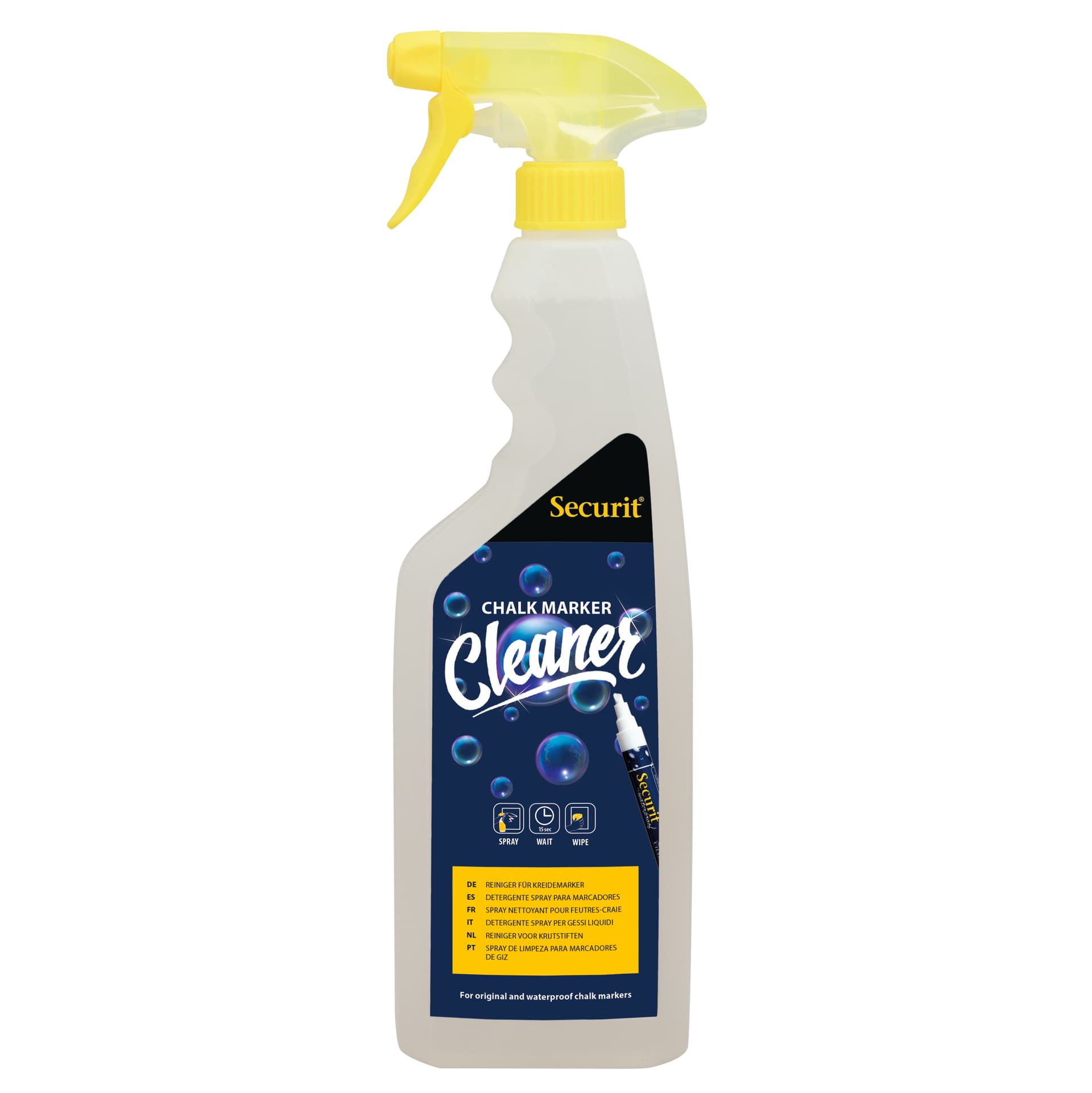 Securit® Spray nettoyant pour Feutres-craie ''Original'' et ''Waterproof'' - 750ml