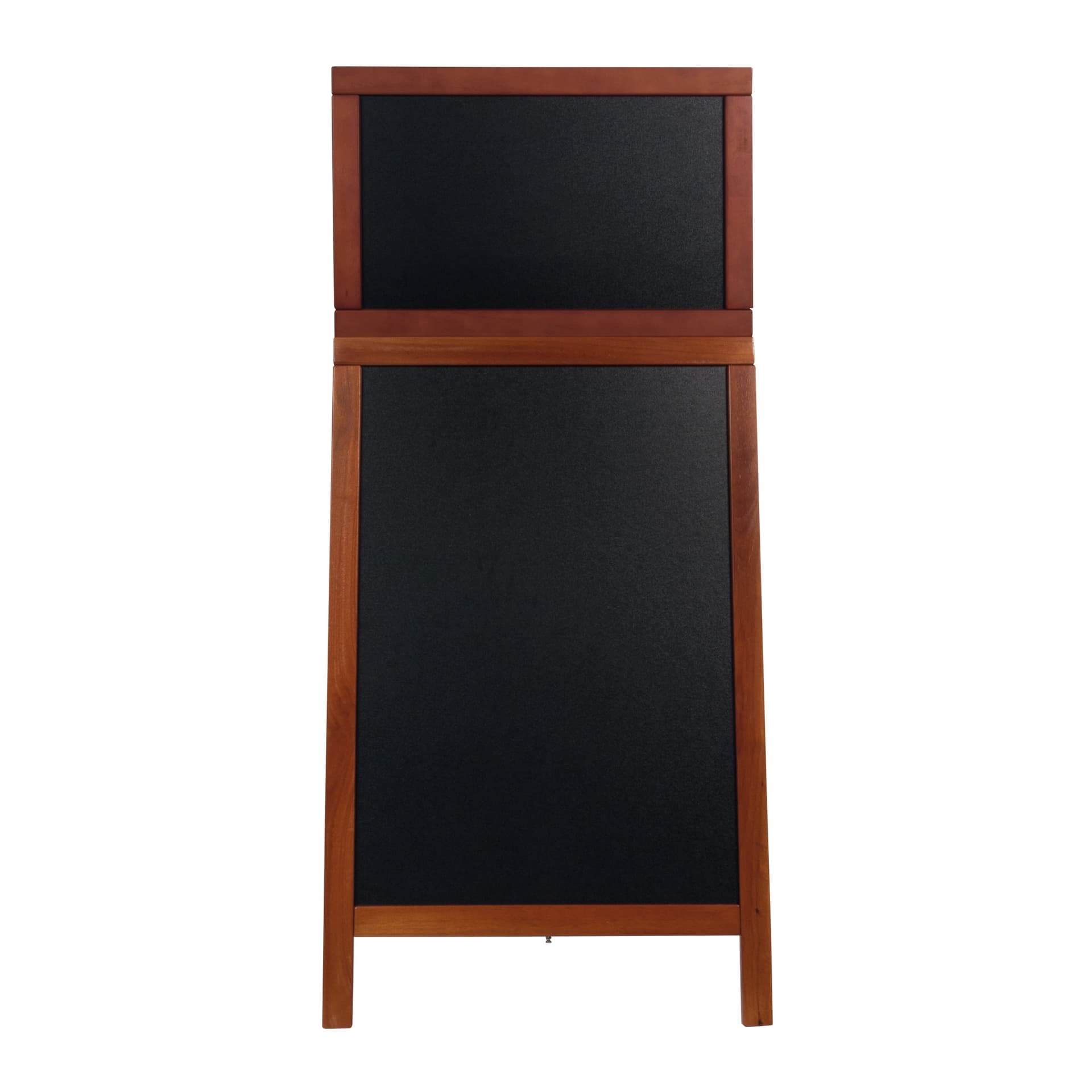 Securit® Panneau trottoir "Duplo-Top" - Acajou - Bois finition hévéa laqué - 55x120cm