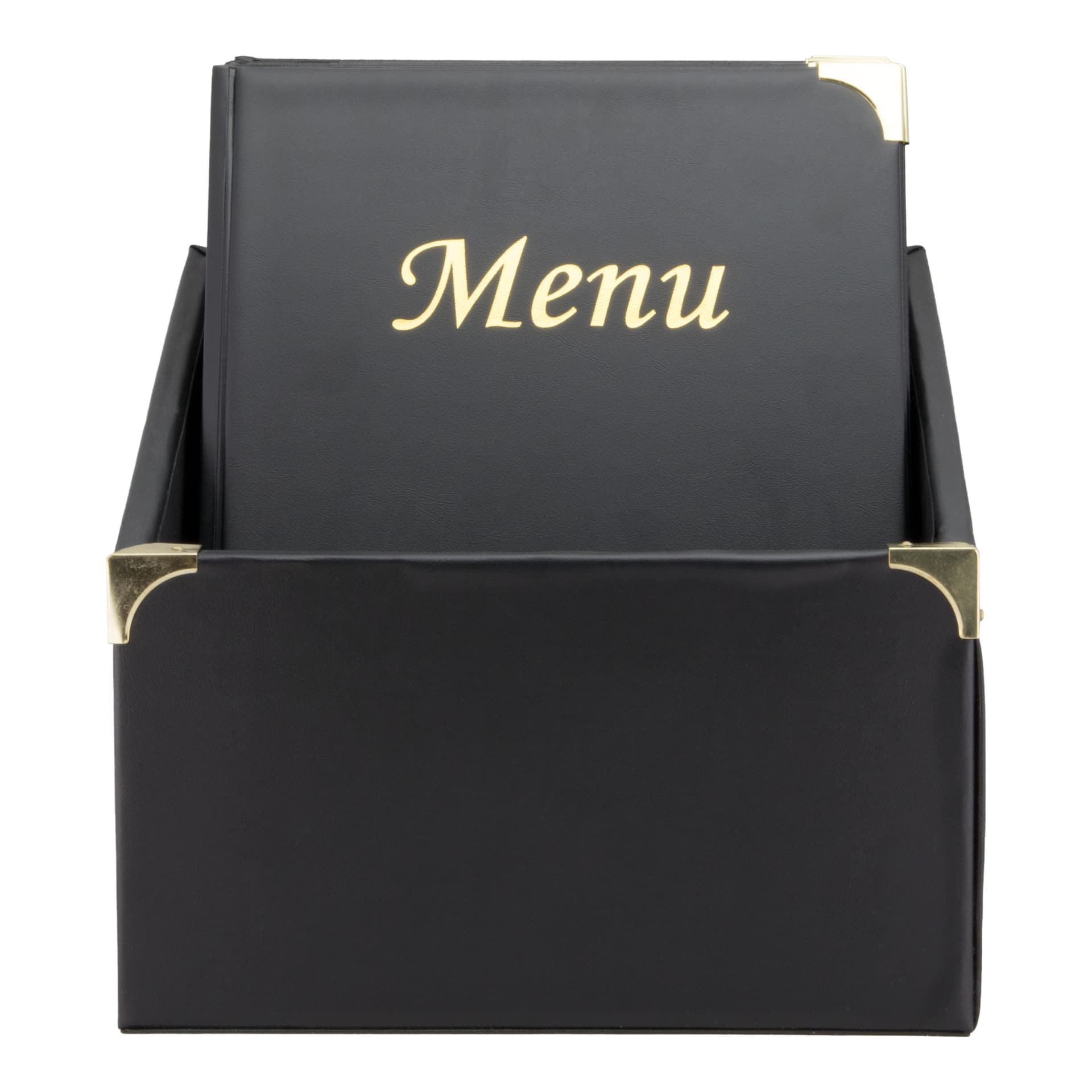 Securit® Box carte menu Entry Level Nero - 10 carte con 8 viste ciascuna