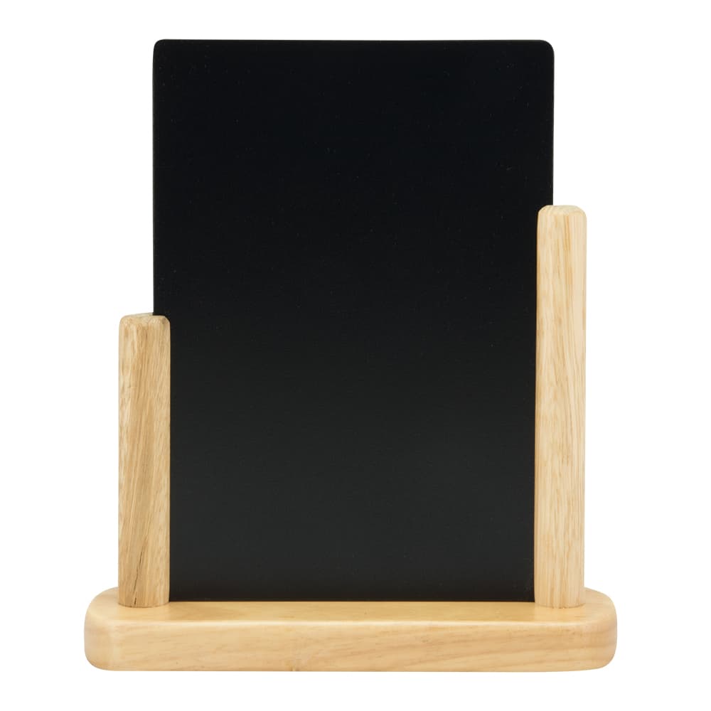 Securit® Ardoise de table "Elegant" A5 - Bois finition hêtre laqué