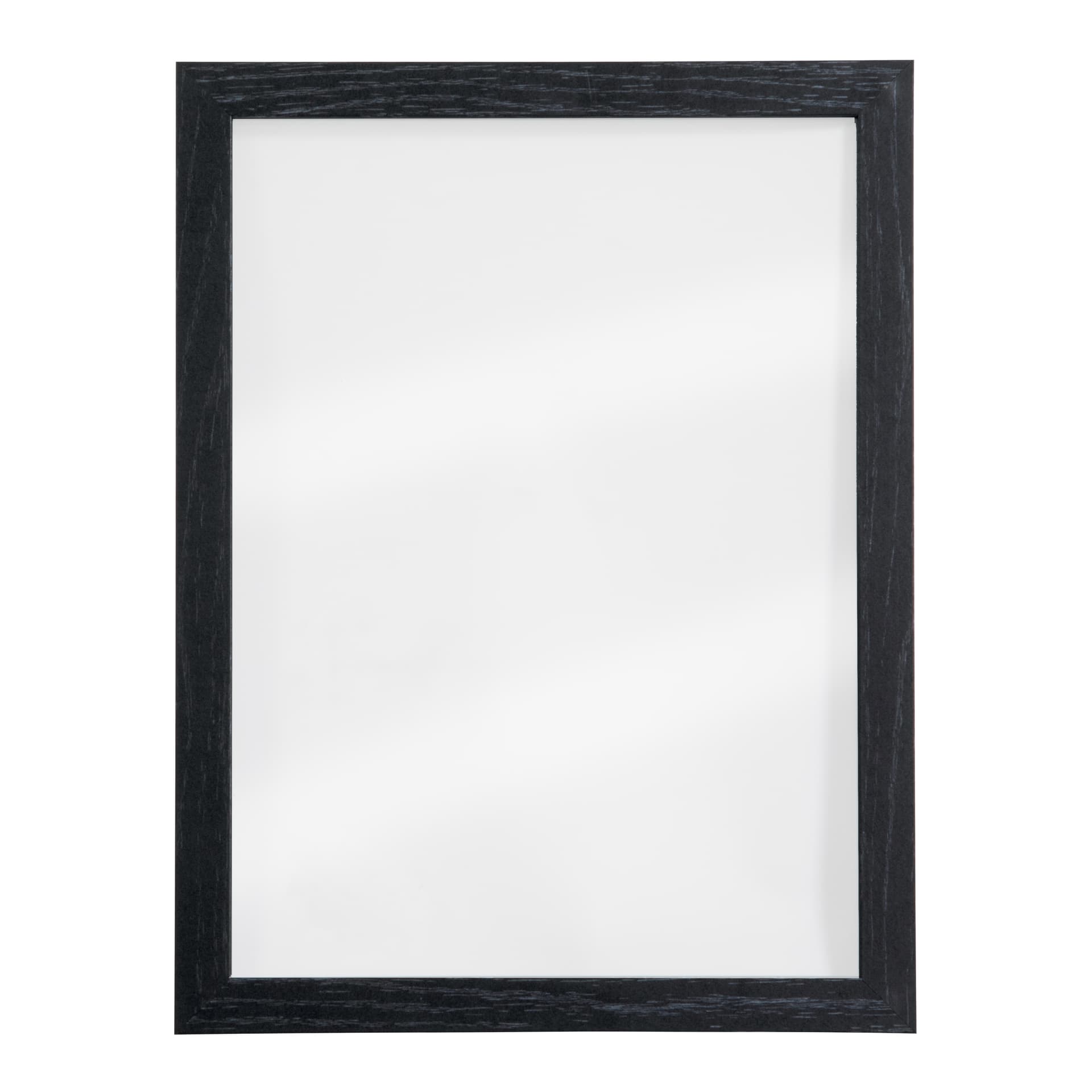 Securit® Ardoise murale "Woody" Transparent - Bois finition noir laqué - 2 Feutres-craie (Noir et Blanc) et kit de monta