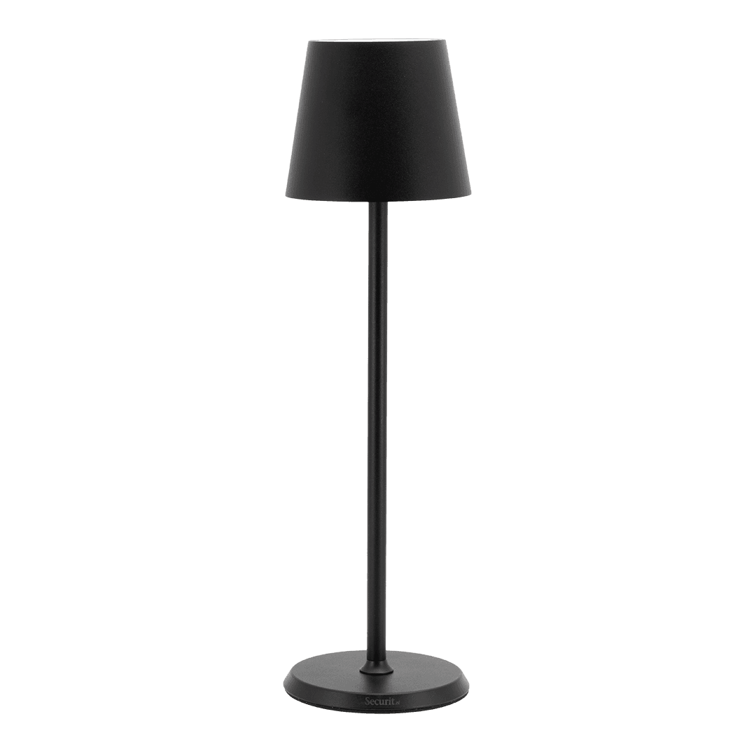 Securit® Lampe de table LED sans fil "Féline" - Noir - Intérieur/Extérieur - Câble magnétique inclus — LÀMPARA Securit® distribué par Montandor
