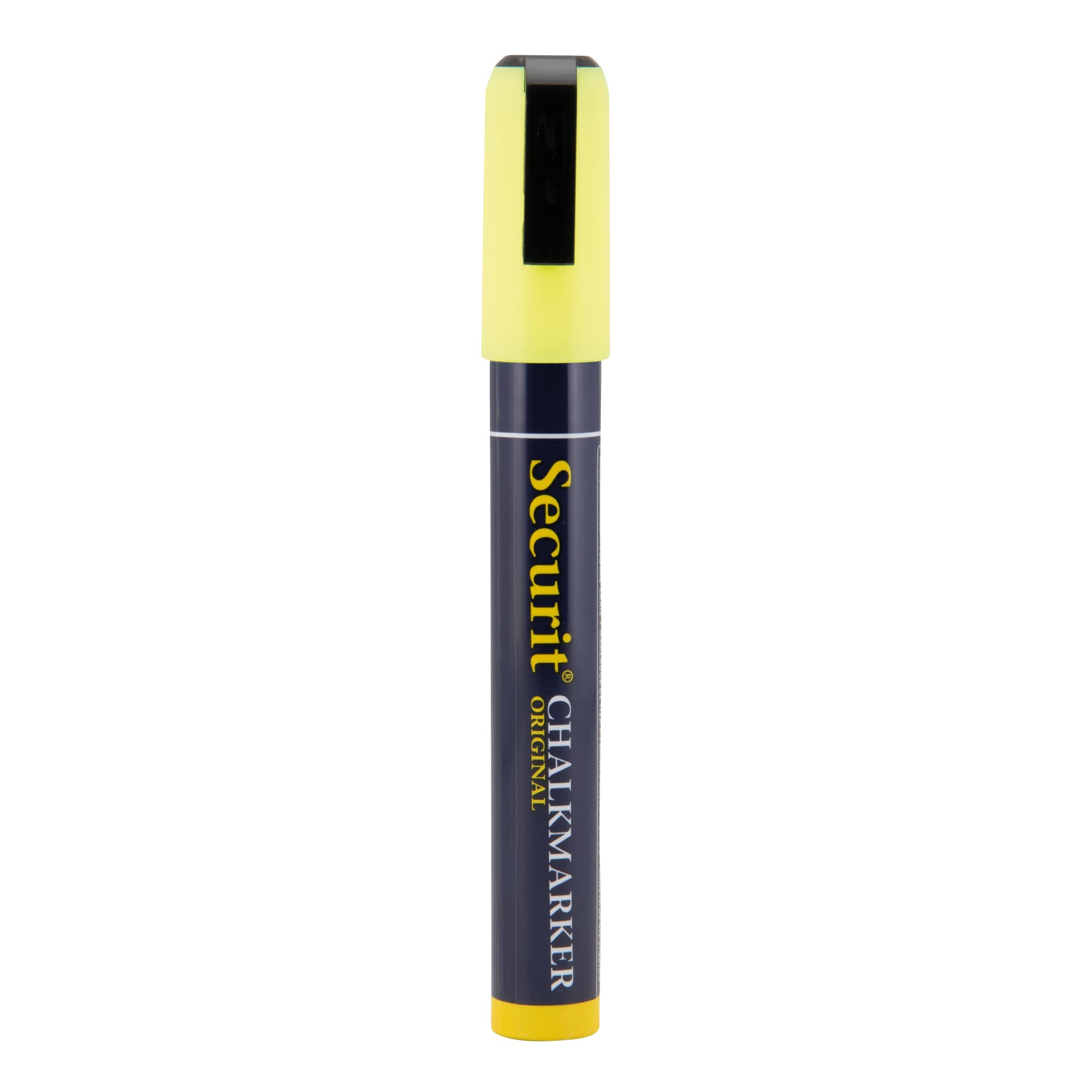 Securit® Pennarello a gesso liquido giallo - punta 2-6mm