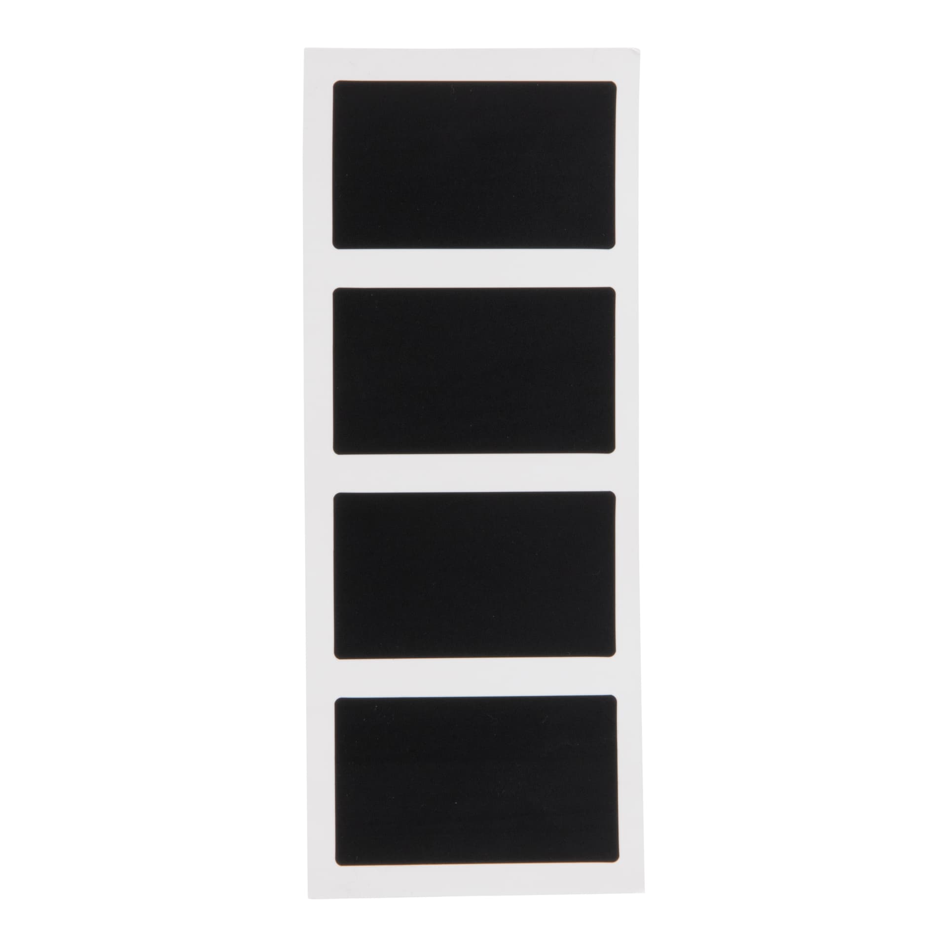 Securit® Lot de 8 mini Ardoises auto-adhésives - Forme rectangulaire