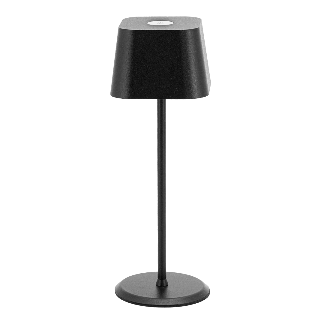Securit® Lampe de table LED sans fil "Malta" - Noir - Intérieur/Extérieur - Câble magnétique inclus