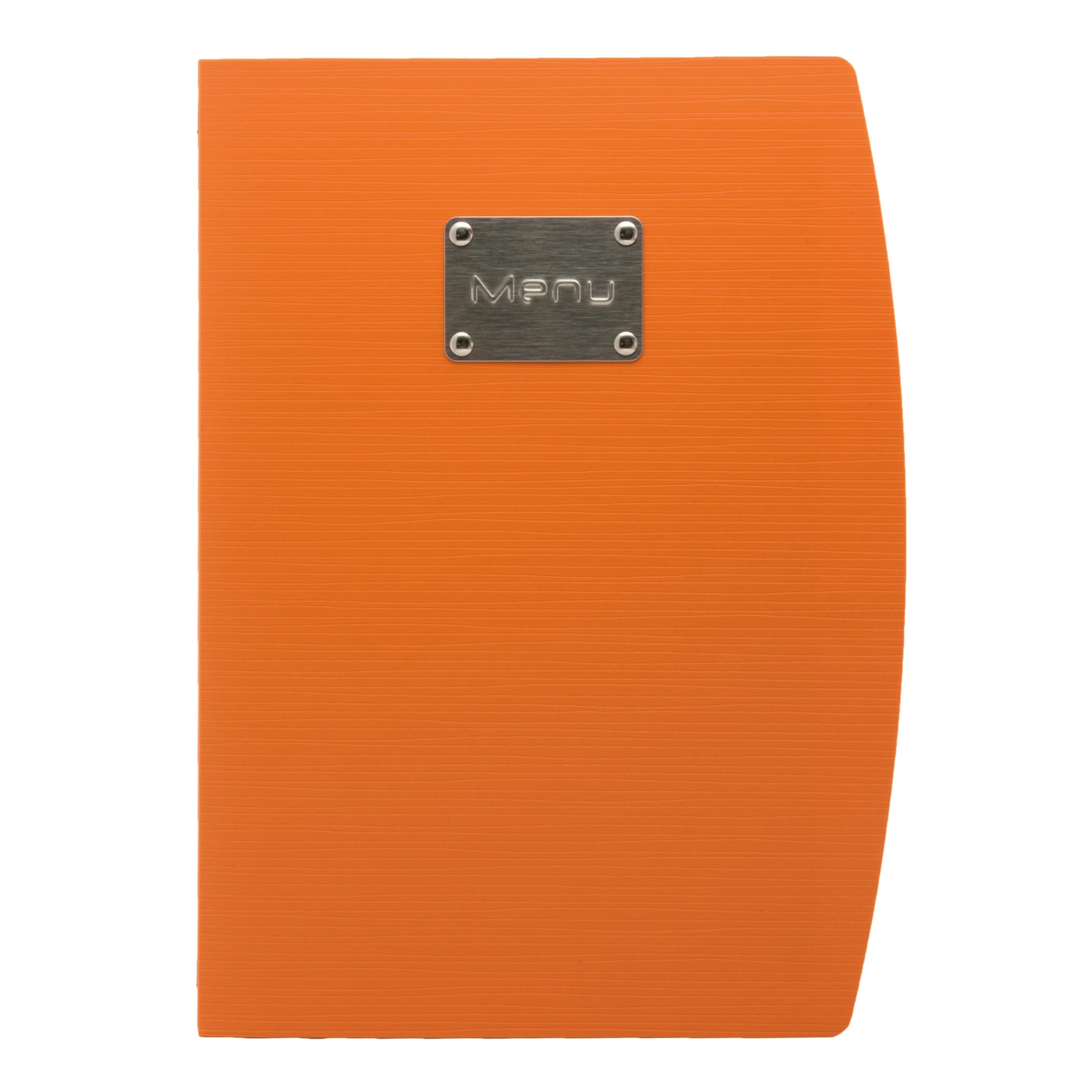 Securit® Protège-menu A4 "Rio" - Orange - Plaque "Menu" incluse - 4 vues