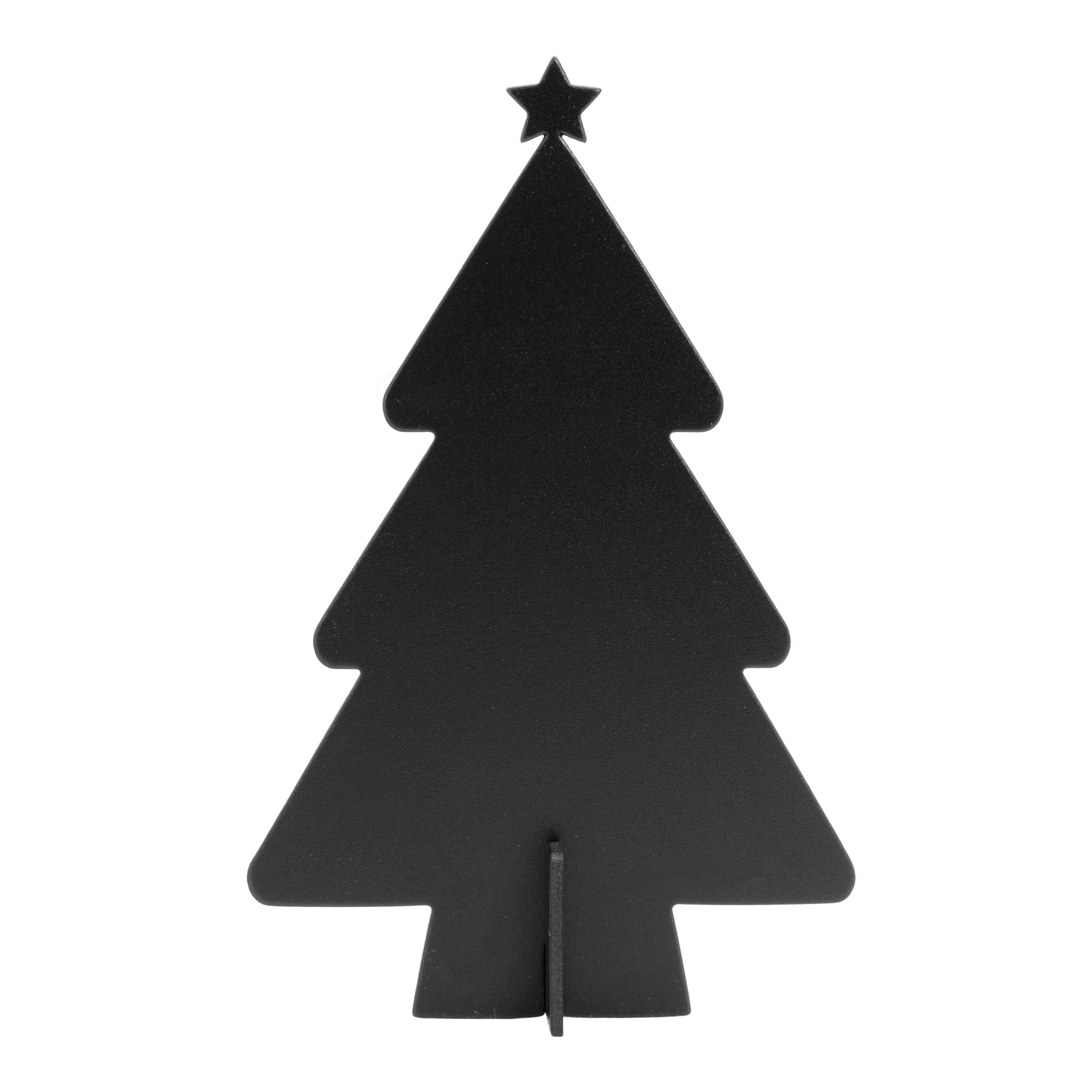 Securit® Ardoise Déco 3D - Silhouette Arbre de Noël - Feutre-craie inclus