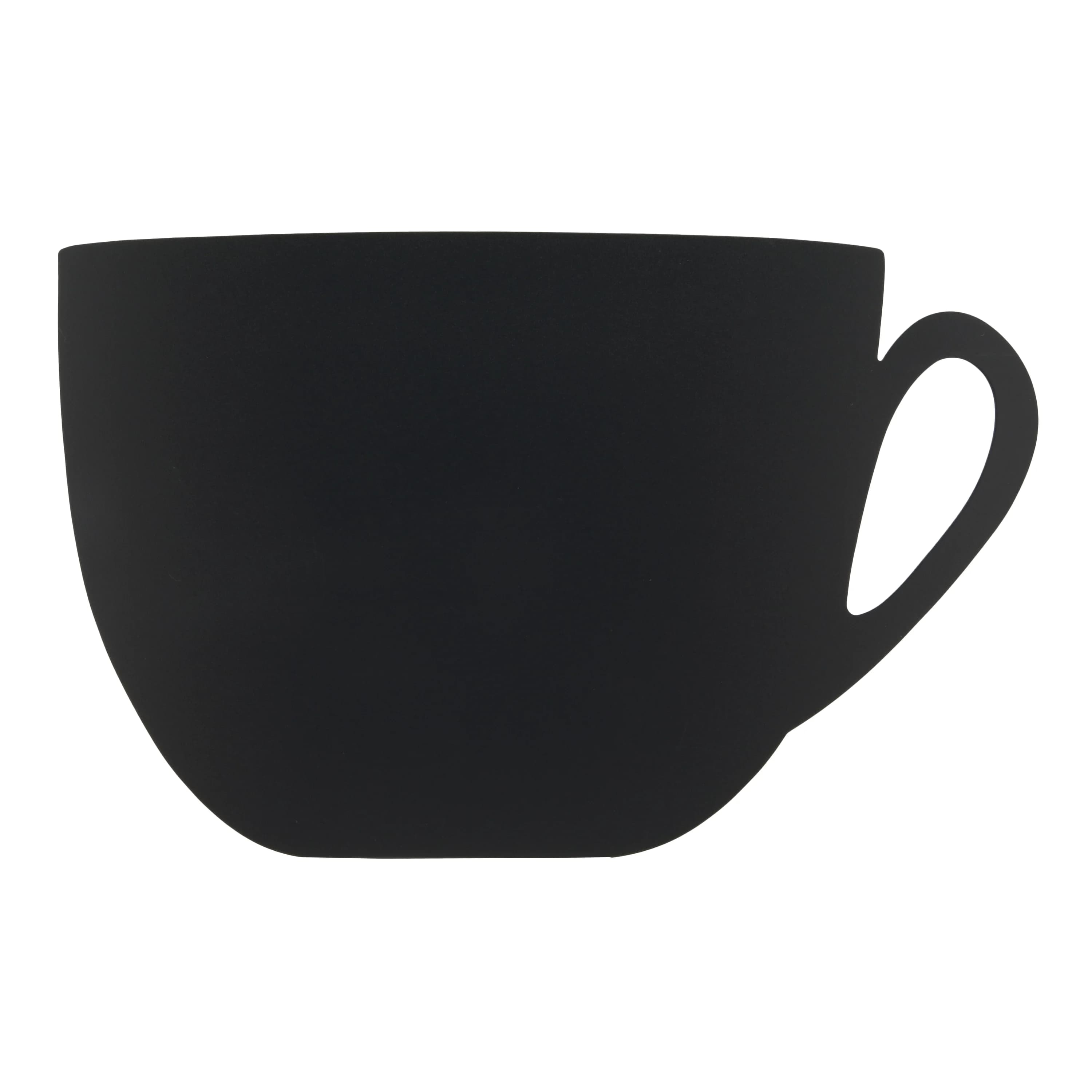 Securit® Ardoise murale - Silhouette Tasse - Feutre-craie et kit velcro pour accrochage mural inclus - Fin de série