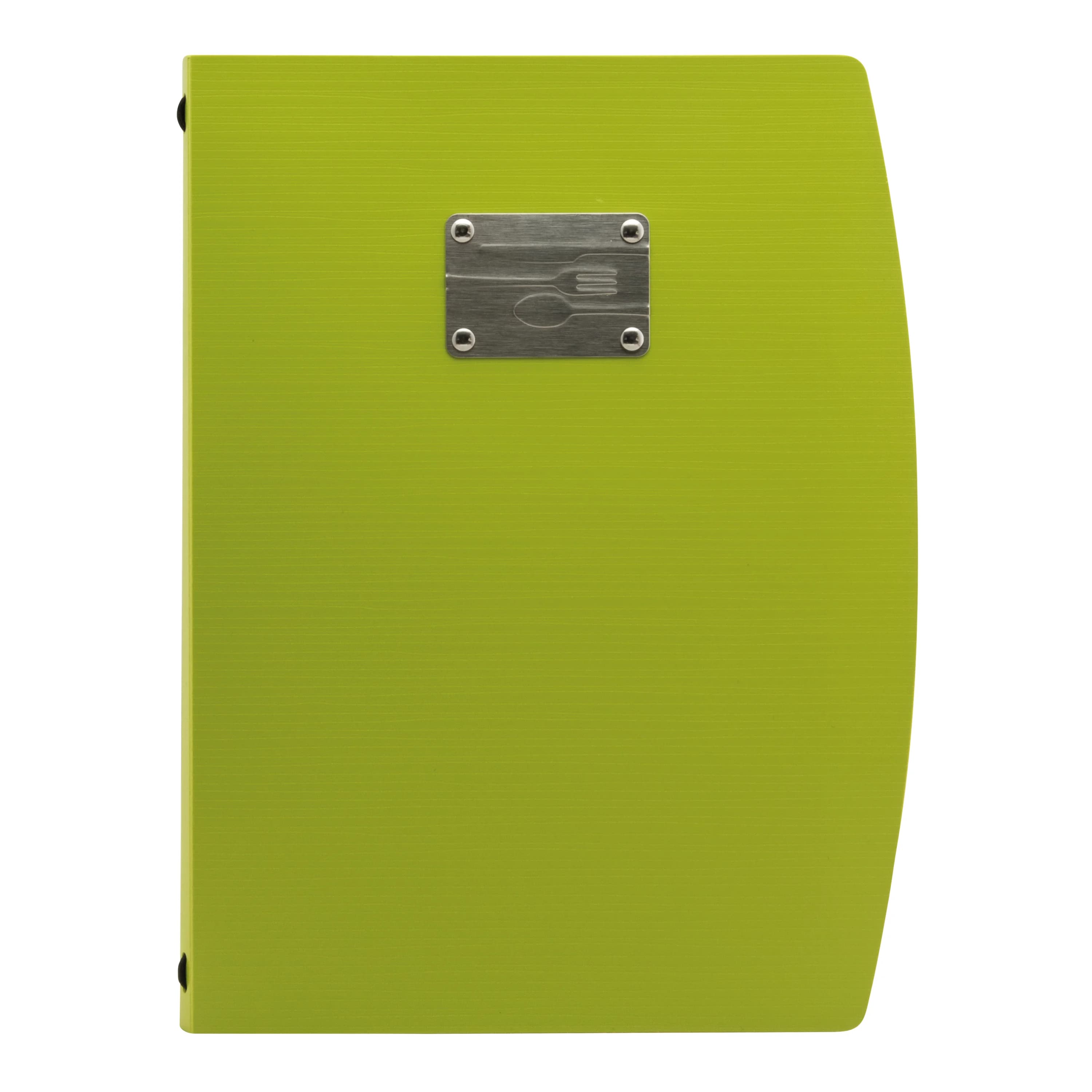 Securit® Protège-menu A4 "Rio" - Vert - Plaque avec couverts incluse - 4 vues