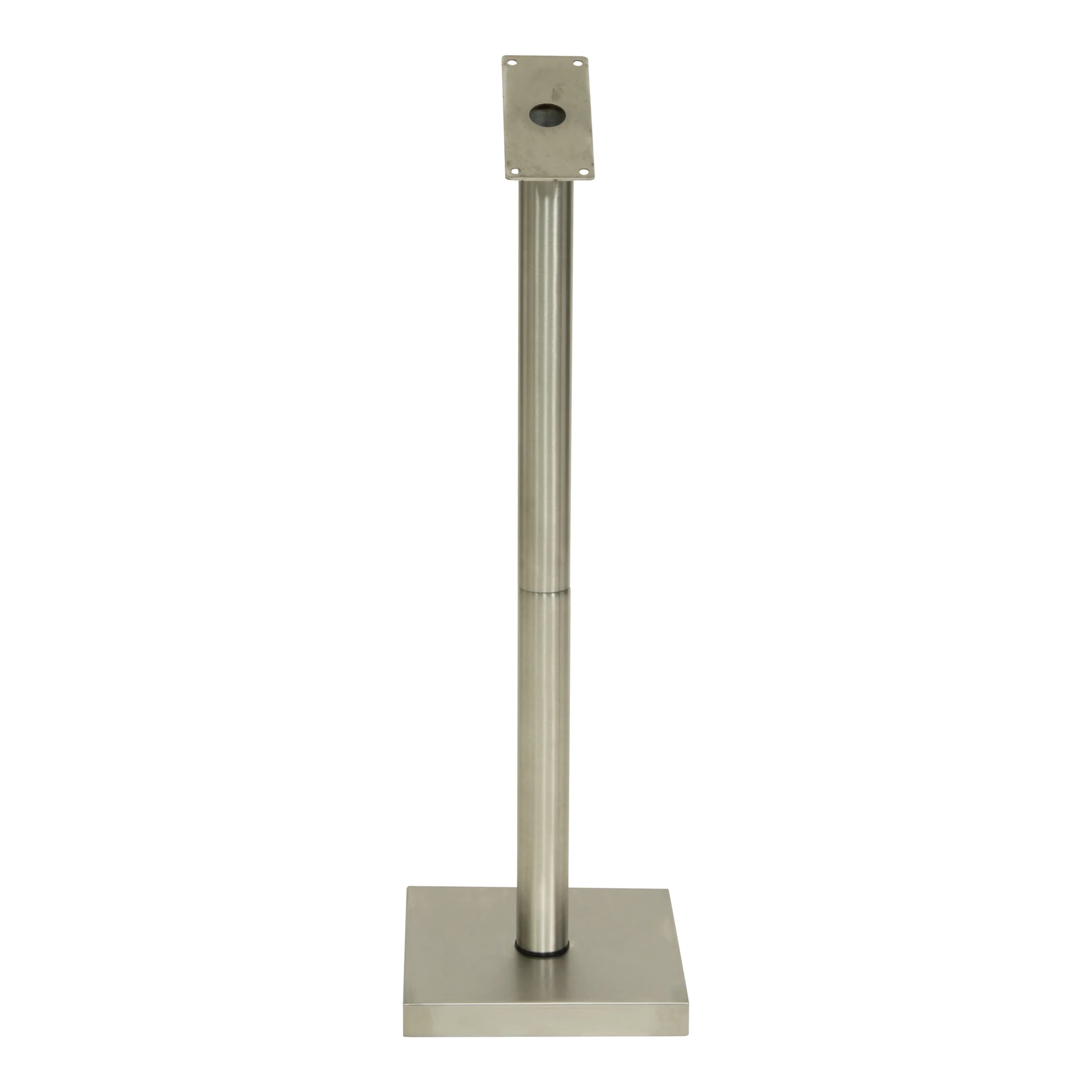 Securit® Ensemble pied + socle pour Présentoir porte-menu LED "Glass Star" - Acier inoxydable - 85 cm