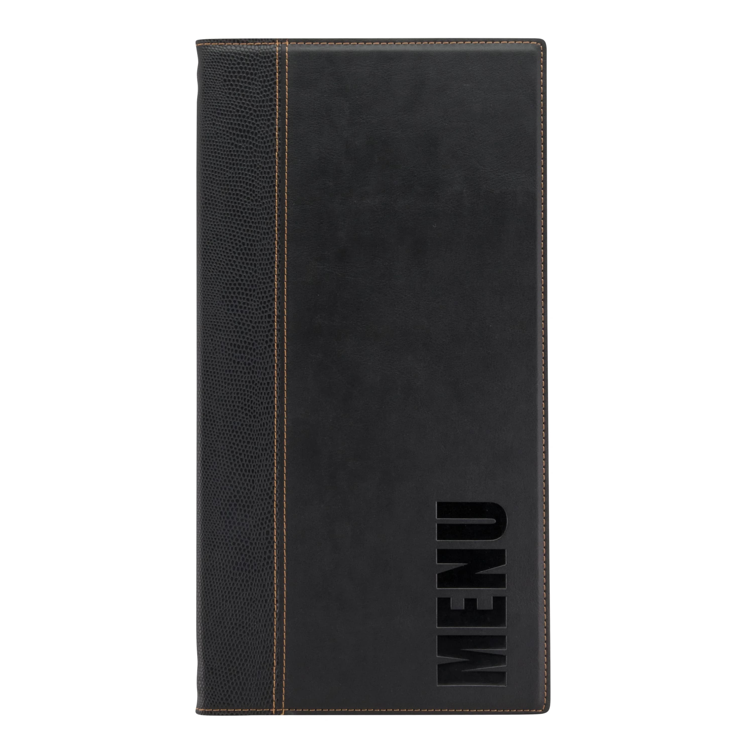 Securit® Protège-menu A45 "Trendy" - Noir - Simili-cuir - 4 vues