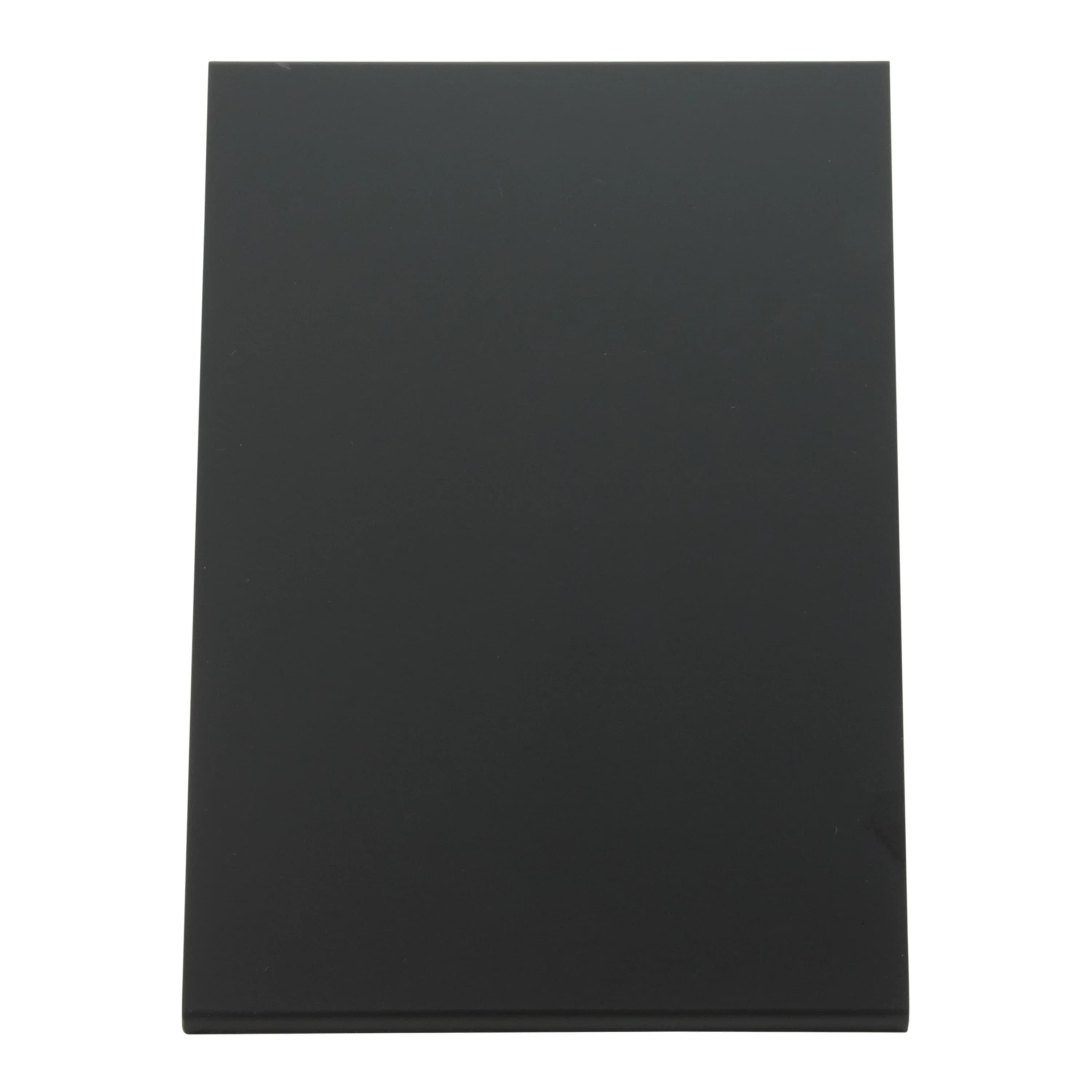 Securit® Présentoir porte-menu LED 6A4 "Coated Steel" - Gris - Pied (95 cm) + socle + roulettes