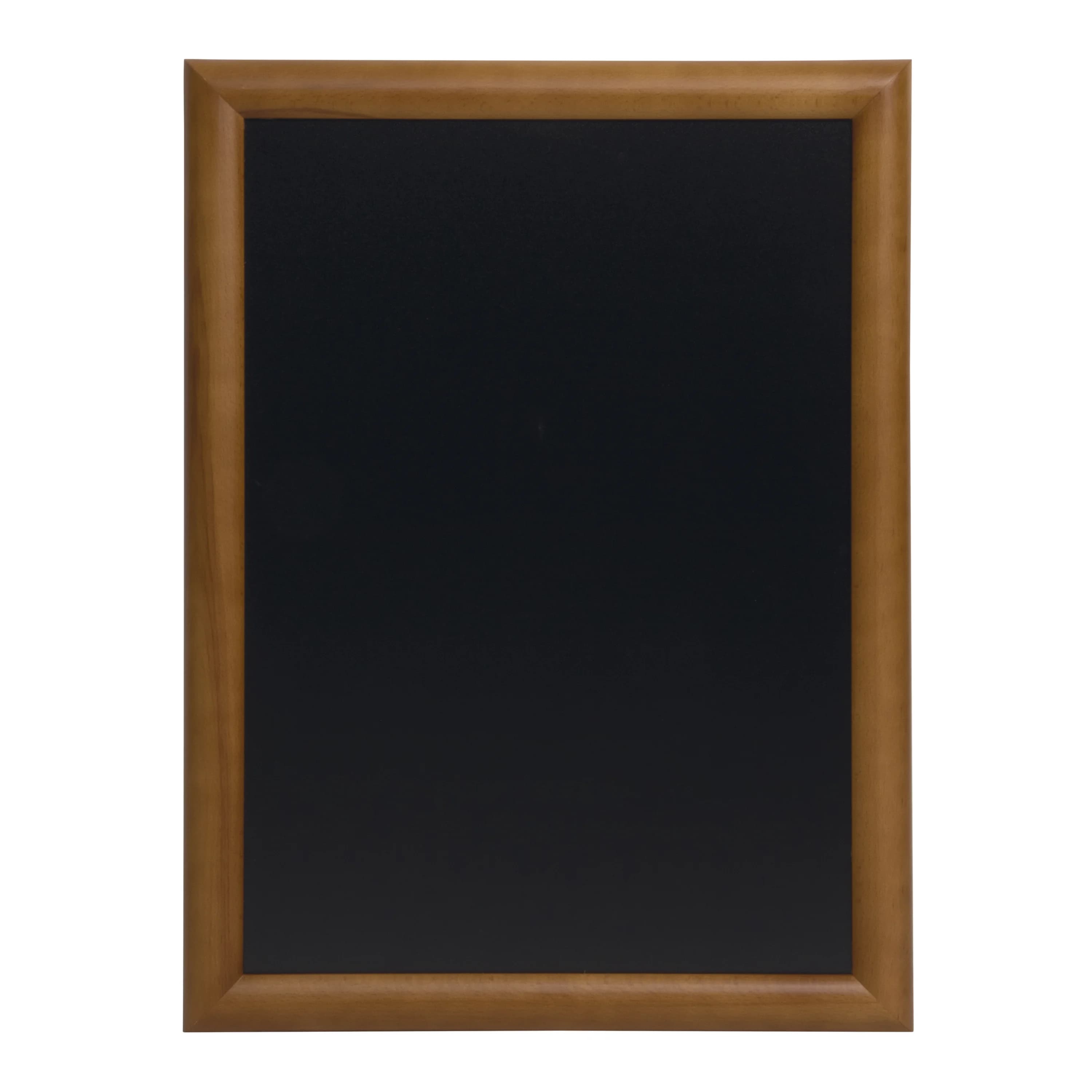Securit® Ardoise murale "Universal" - Bois finition marron foncé laqué - Kit de montage inclus -70x90cm