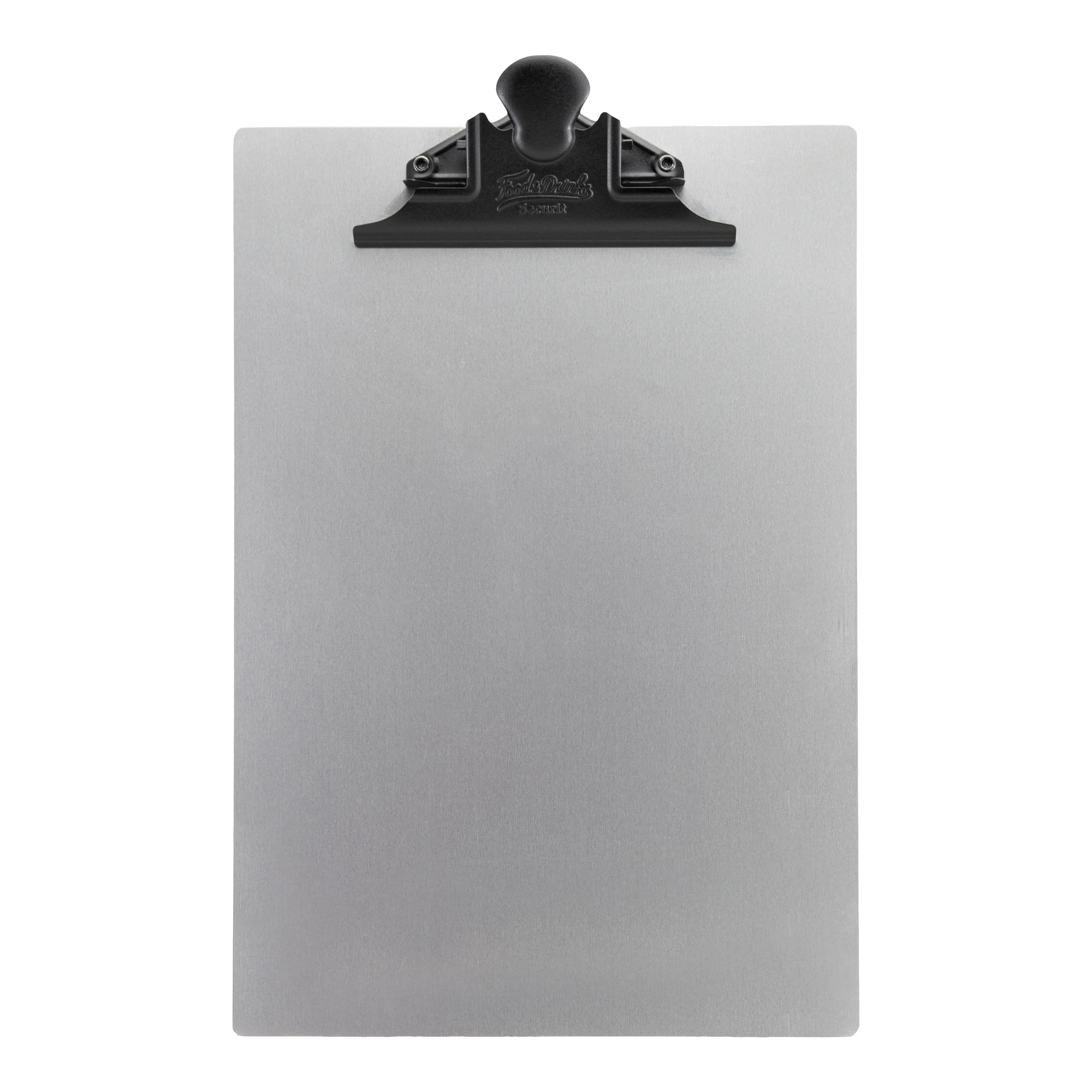 Securit® Protège-menu A4 avec pince en acier inoxydable - Métal